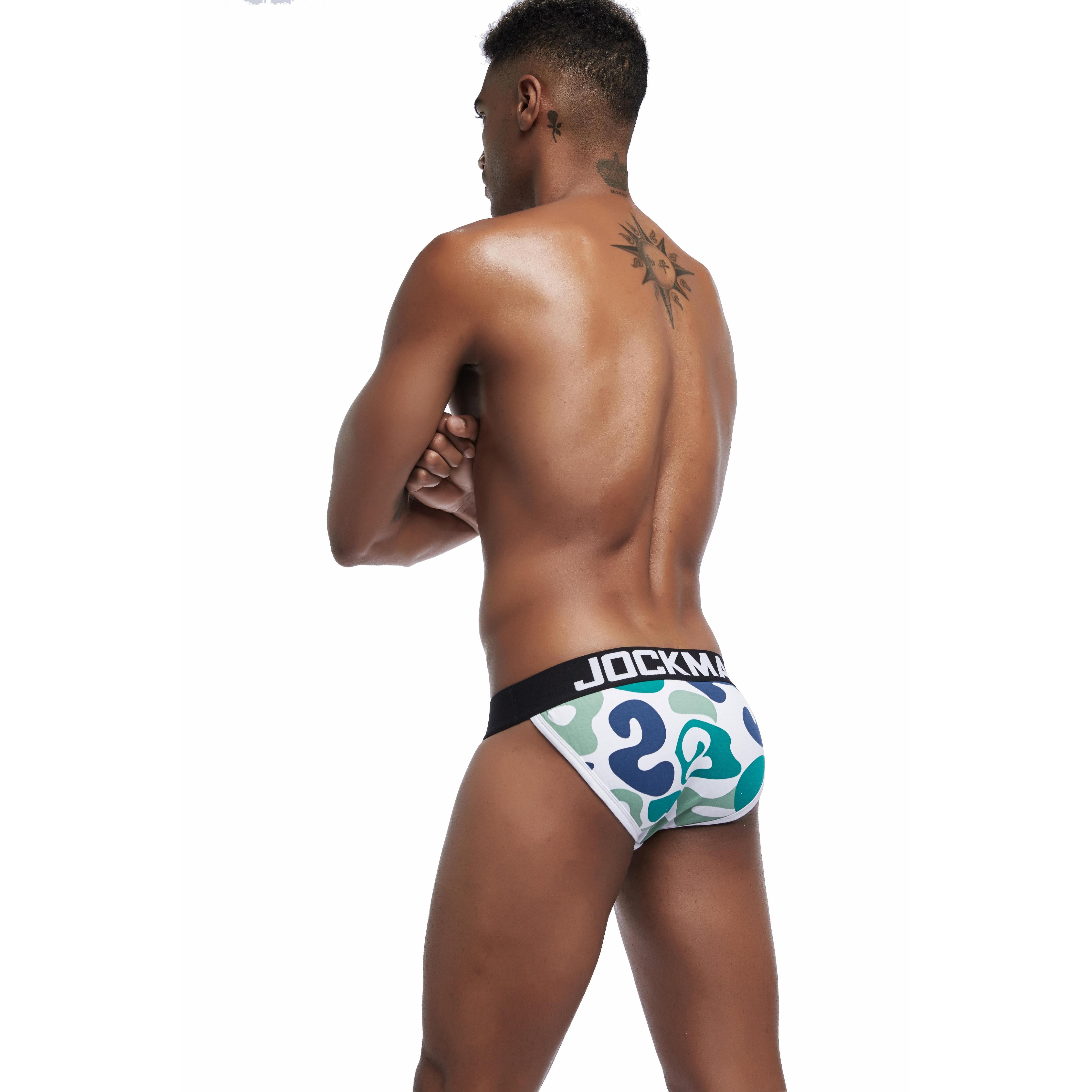 Men's JOCKMAIL JM348 Brief - Blue - Green - Grey - JOCKMAIL