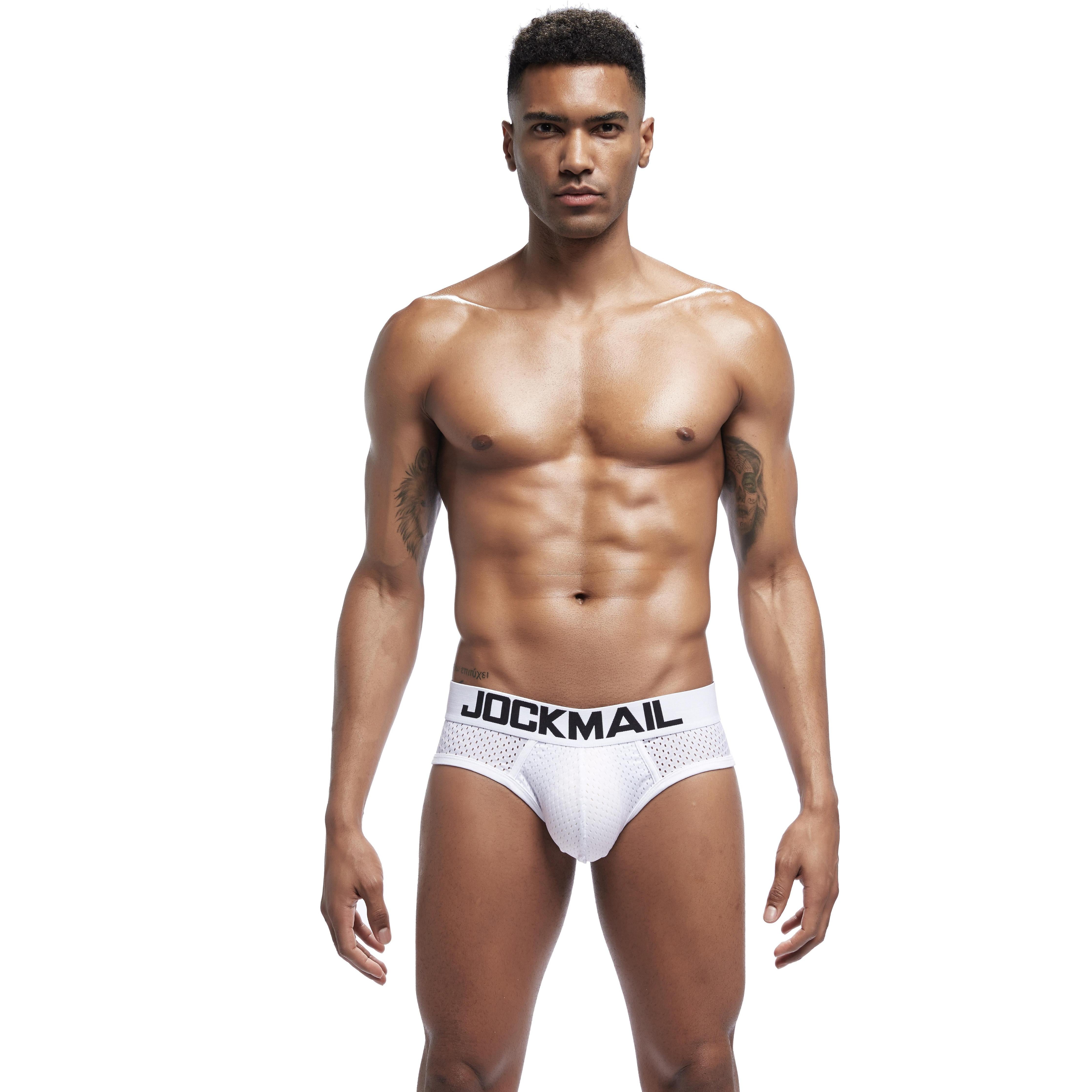 Men's JOCKMAIL JM352 Brief - Black - Navy - Red - White - JOCKMAIL