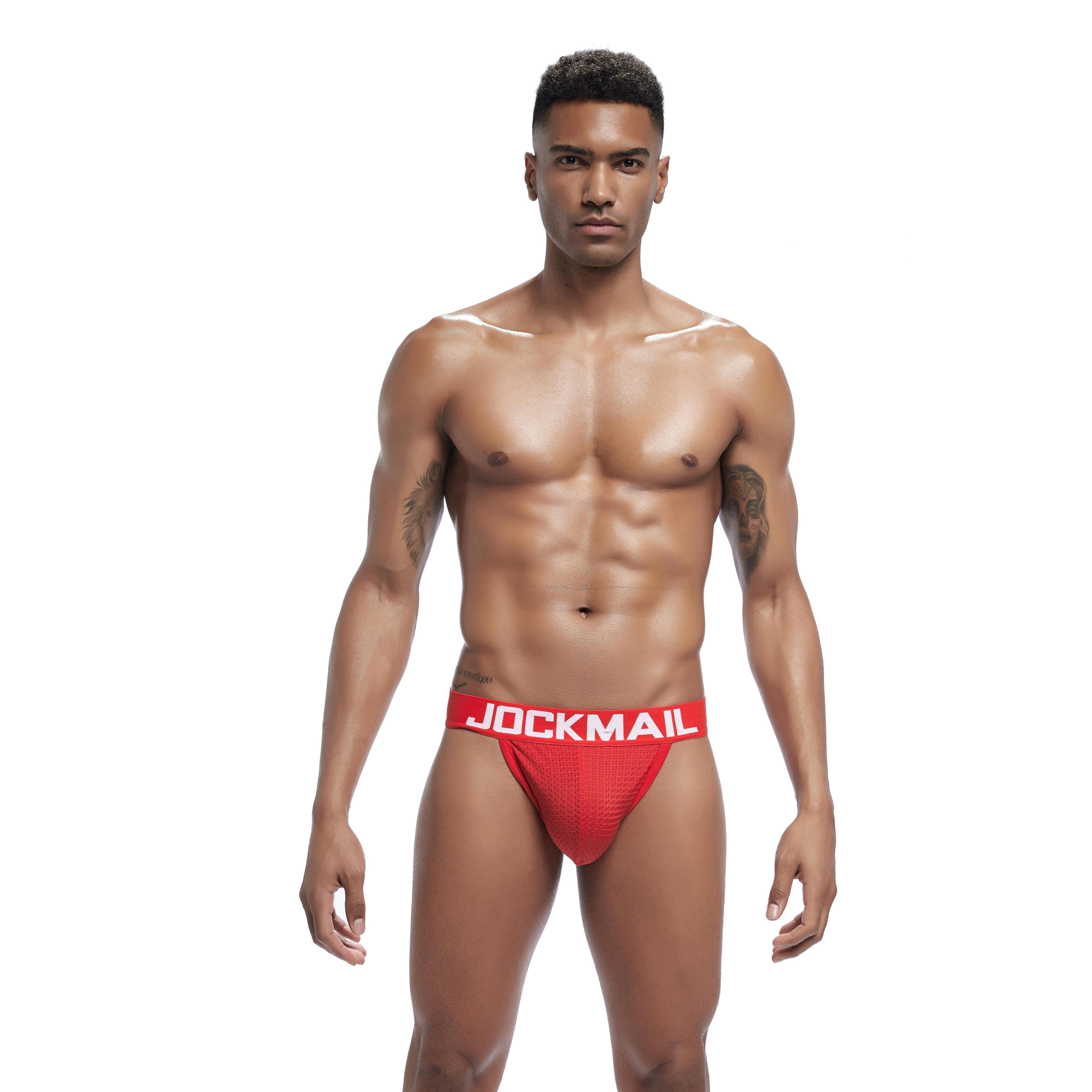 Men's JOCKMAIL JM353 - Full Mesh Brief - JOCKMAIL