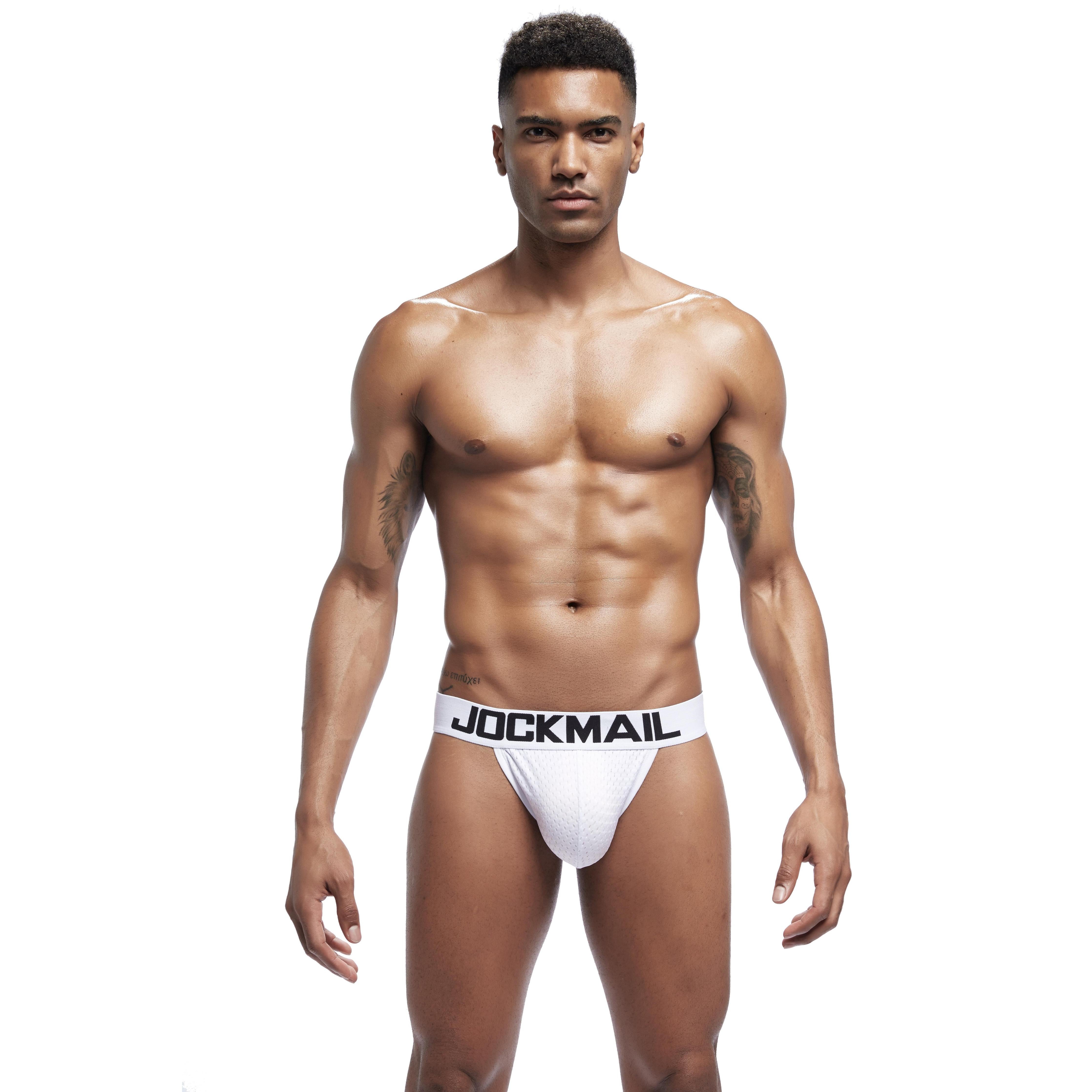 Men's JOCKMAIL JM353 - Full Mesh Brief - JOCKMAIL