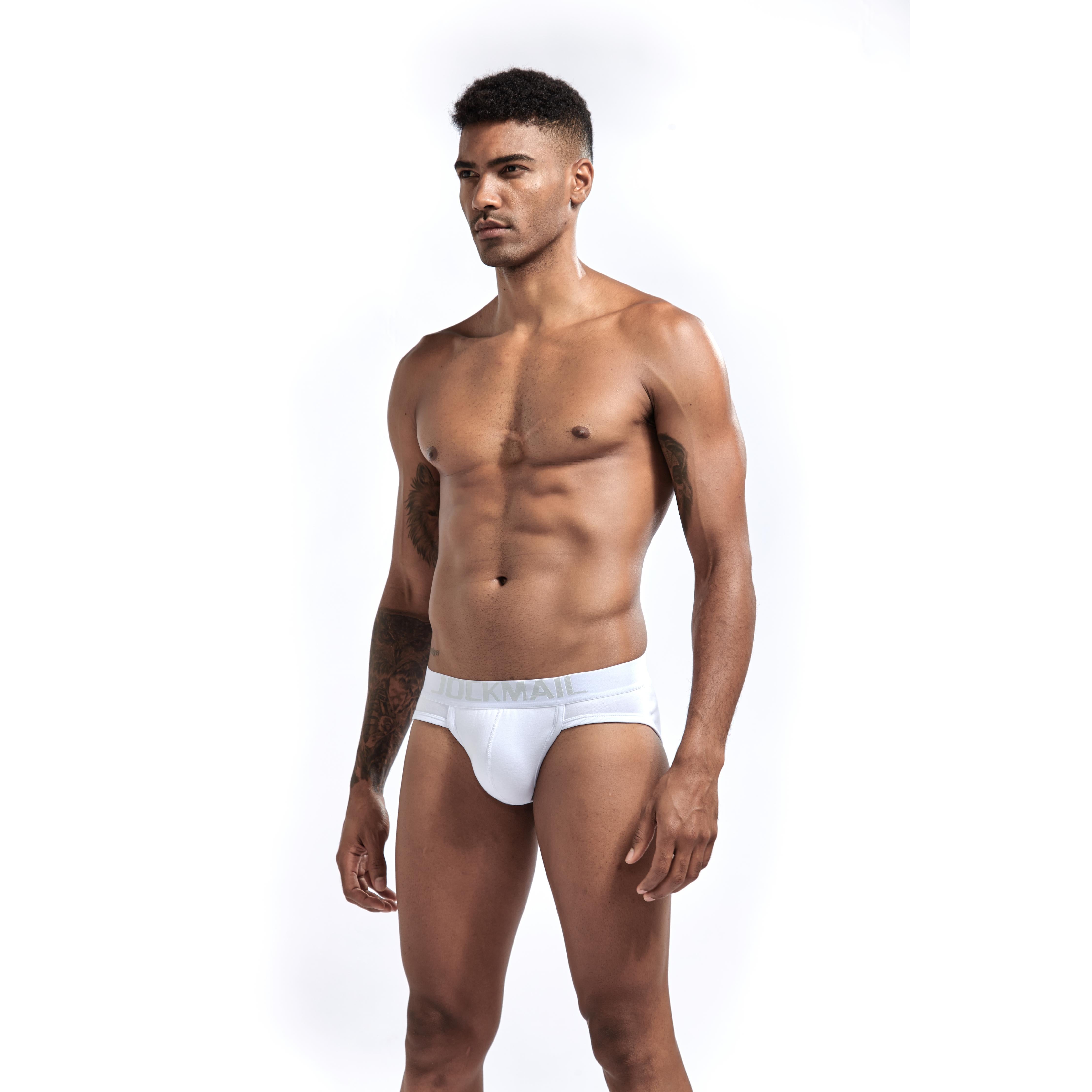 Men's JOCKMAIL JM360 Brief - Black - Grey - White - JOCKMAIL