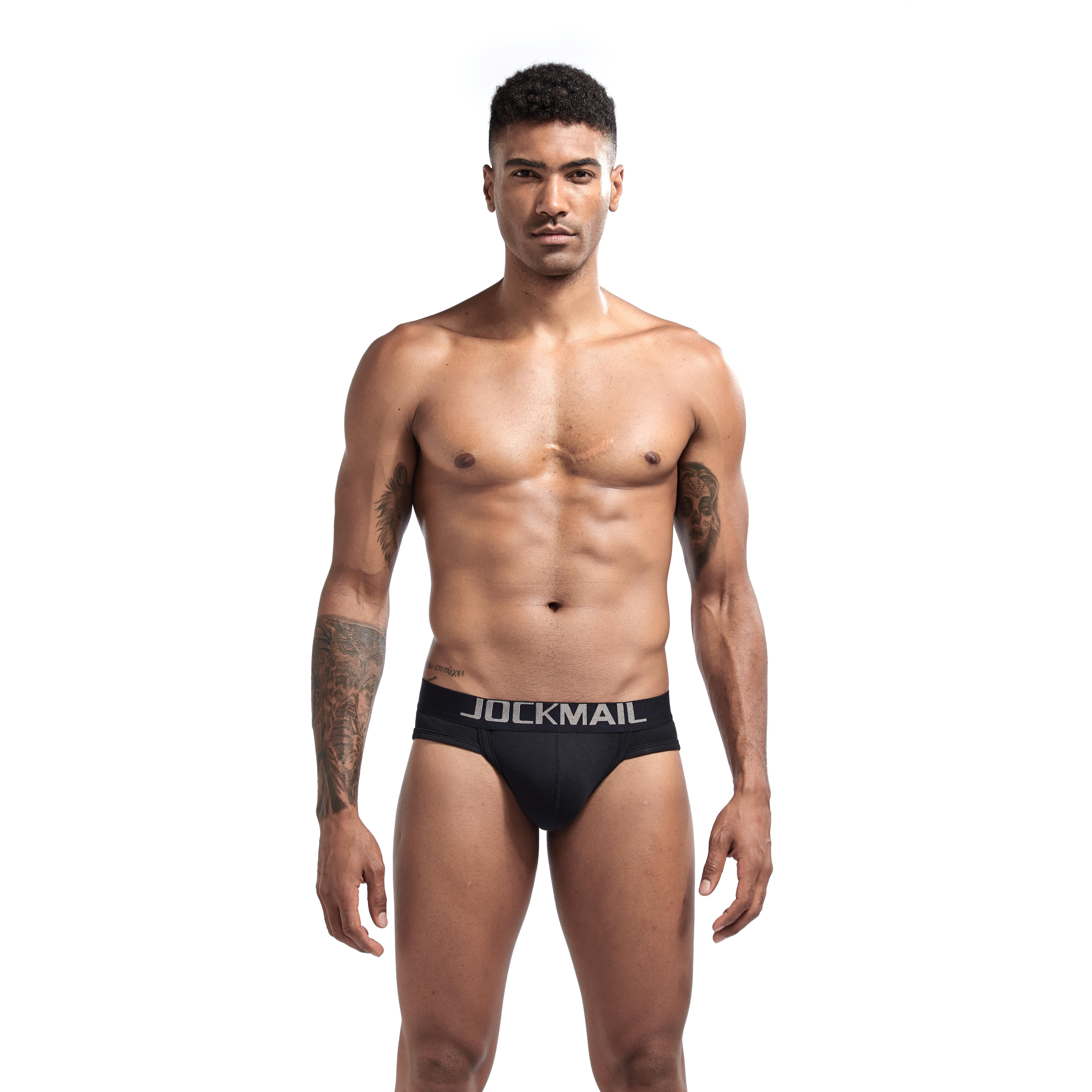 Men's JOCKMAIL JM360 Brief - Black - Grey - White - JOCKMAIL