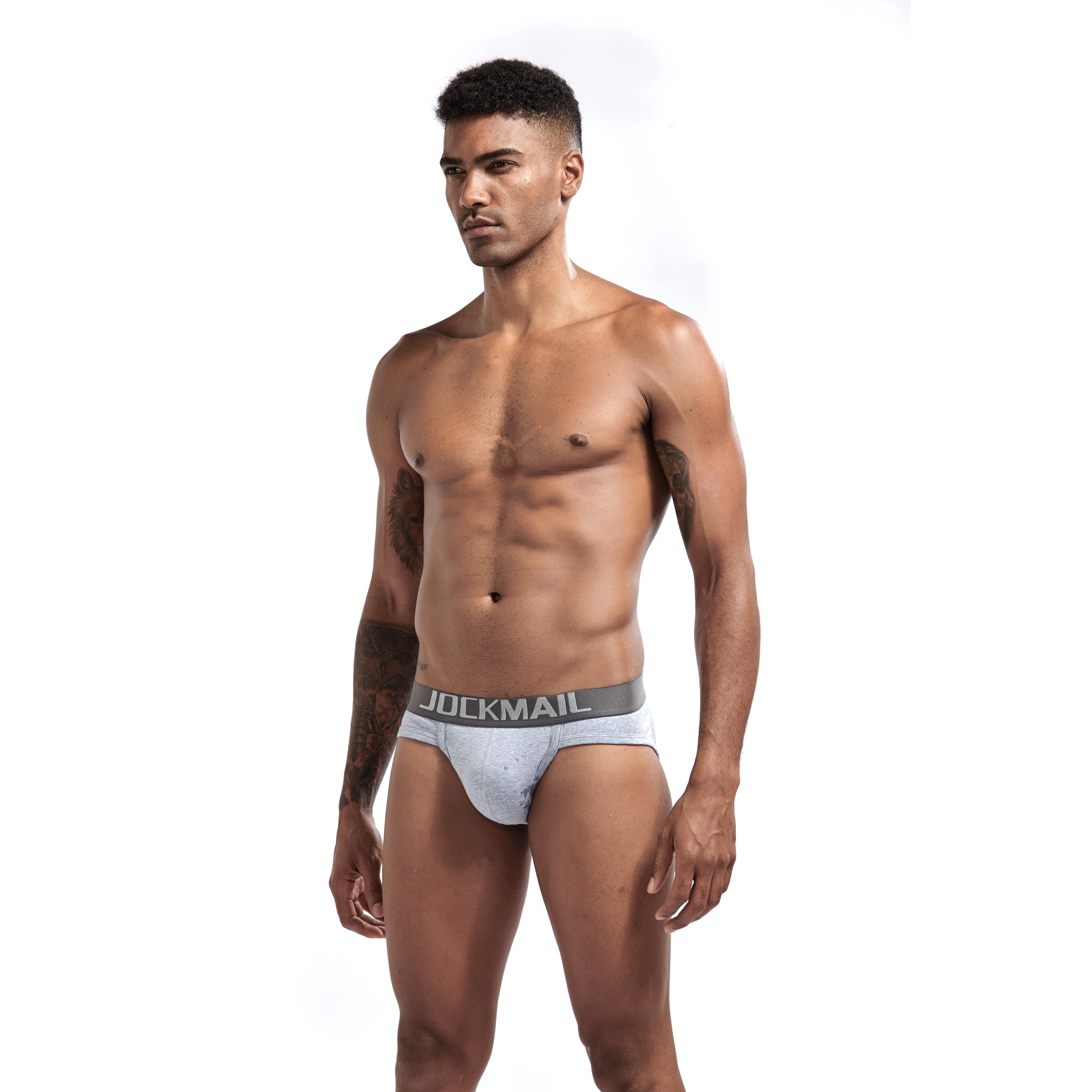 Men's JOCKMAIL JM360 Brief - Black - Grey - White - JOCKMAIL