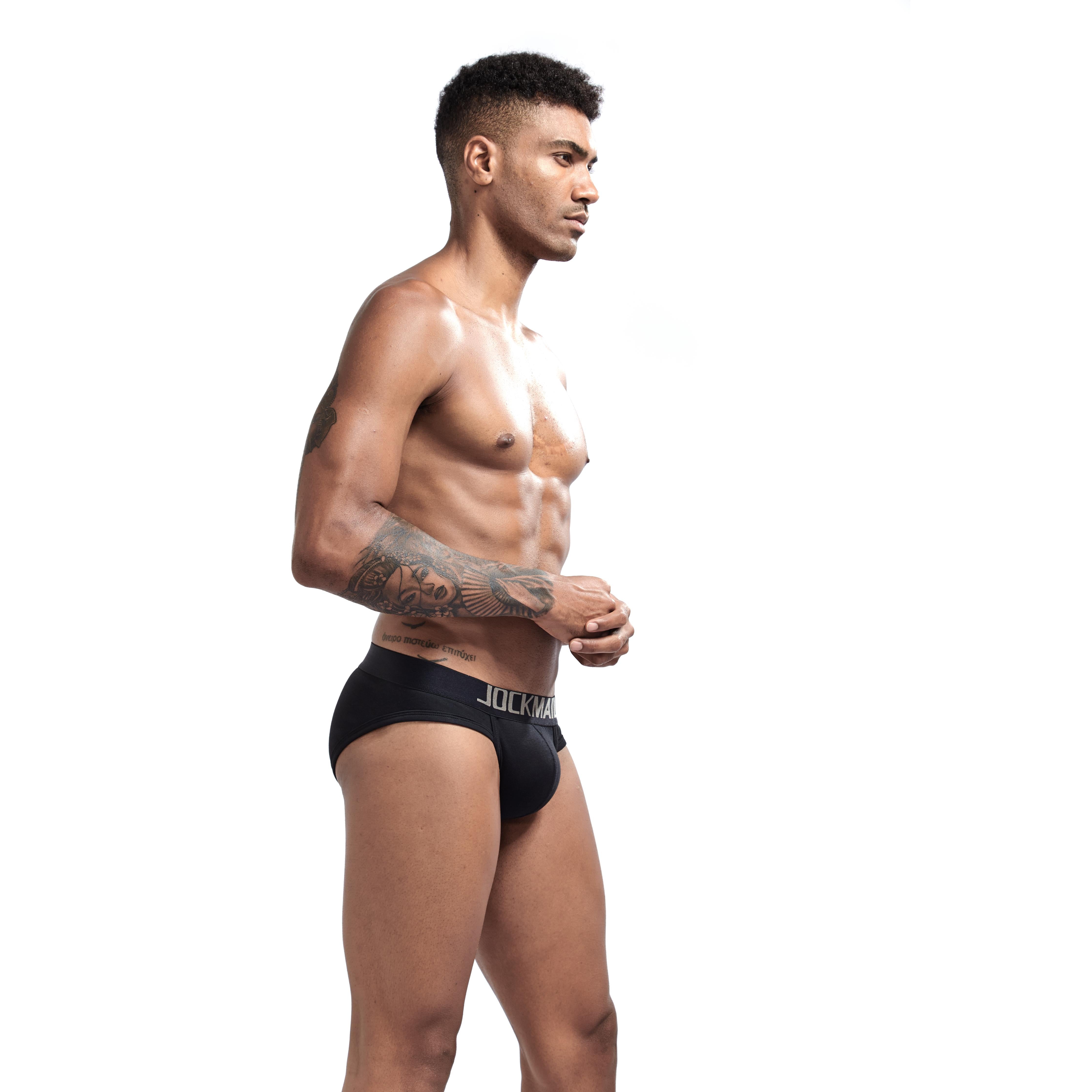 Men's JOCKMAIL JM360 Brief - Black - Grey - White - JOCKMAIL