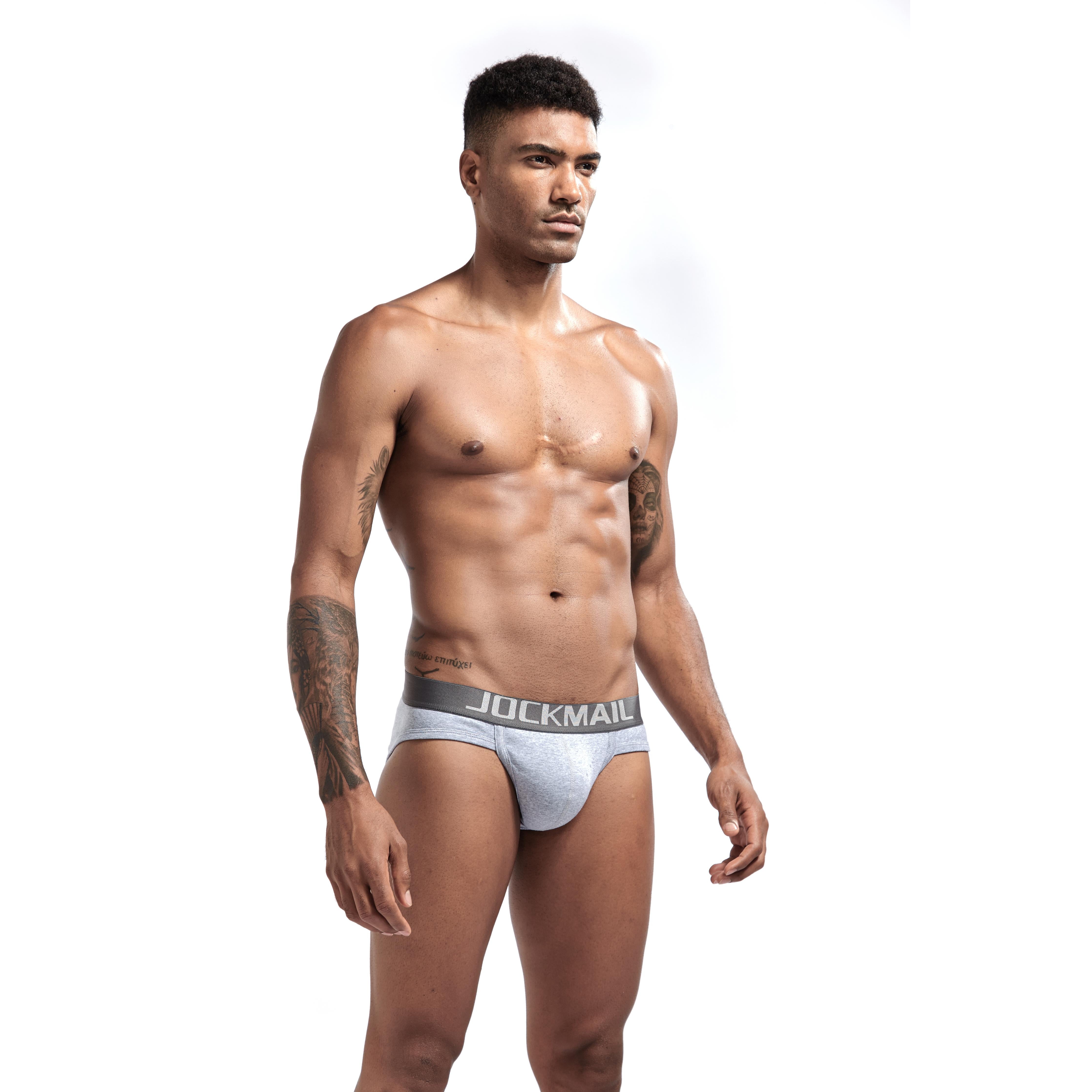 Men's JOCKMAIL JM360 Brief - Black - Grey - White - JOCKMAIL