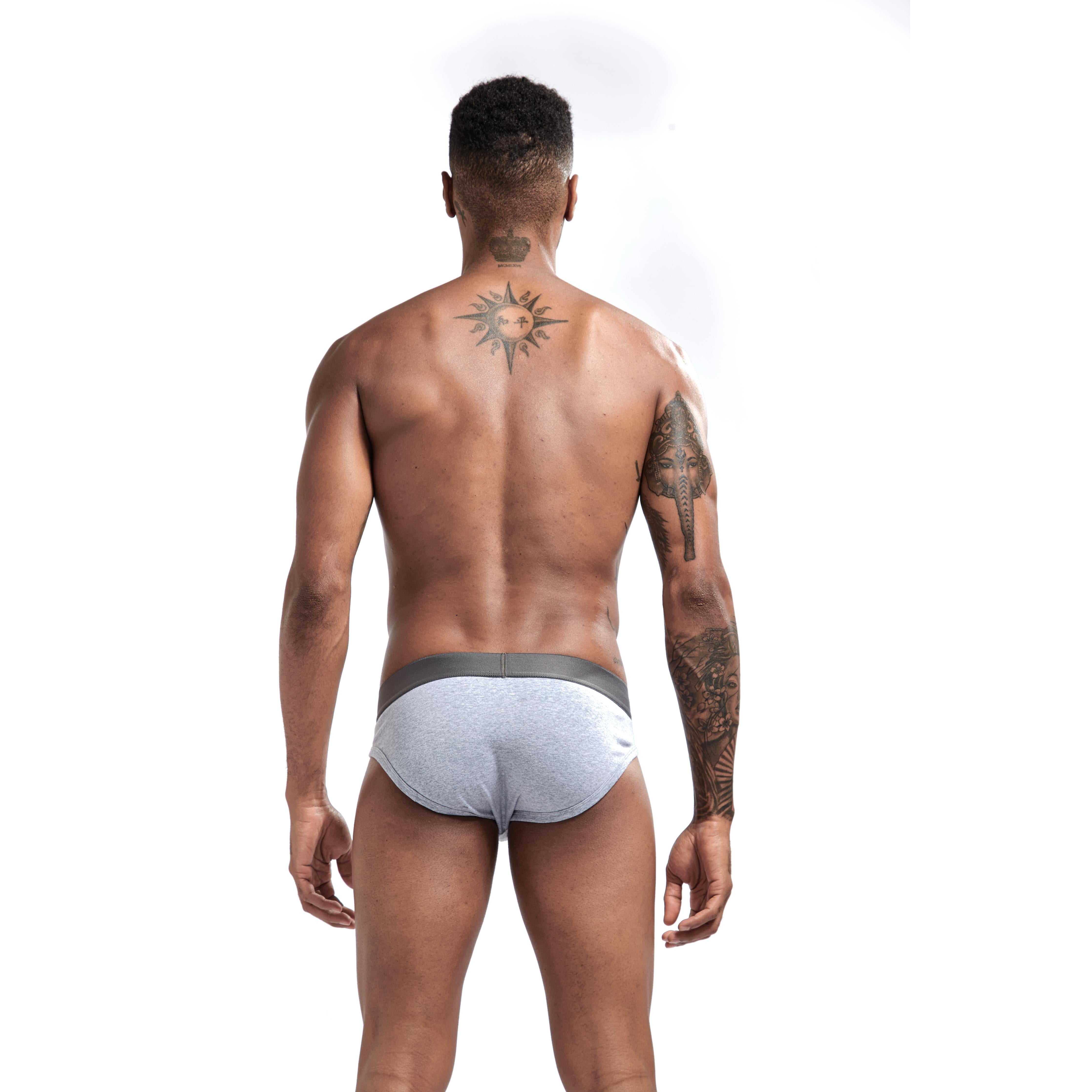 Men's JOCKMAIL JM360 Brief - Black - Grey - White - JOCKMAIL