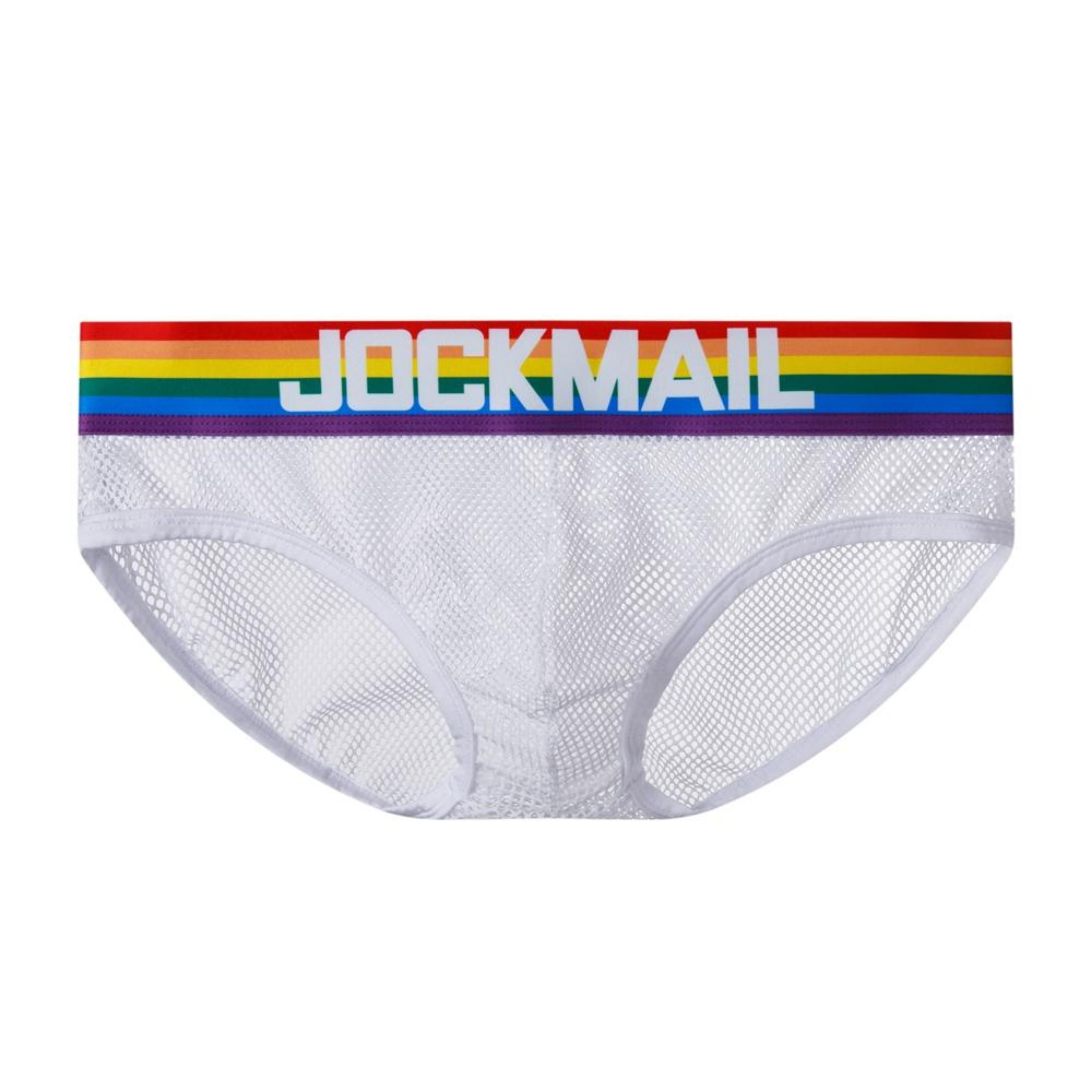 Men's JOCKMAIL JM372 Brief - Black - White - JOCKMAIL