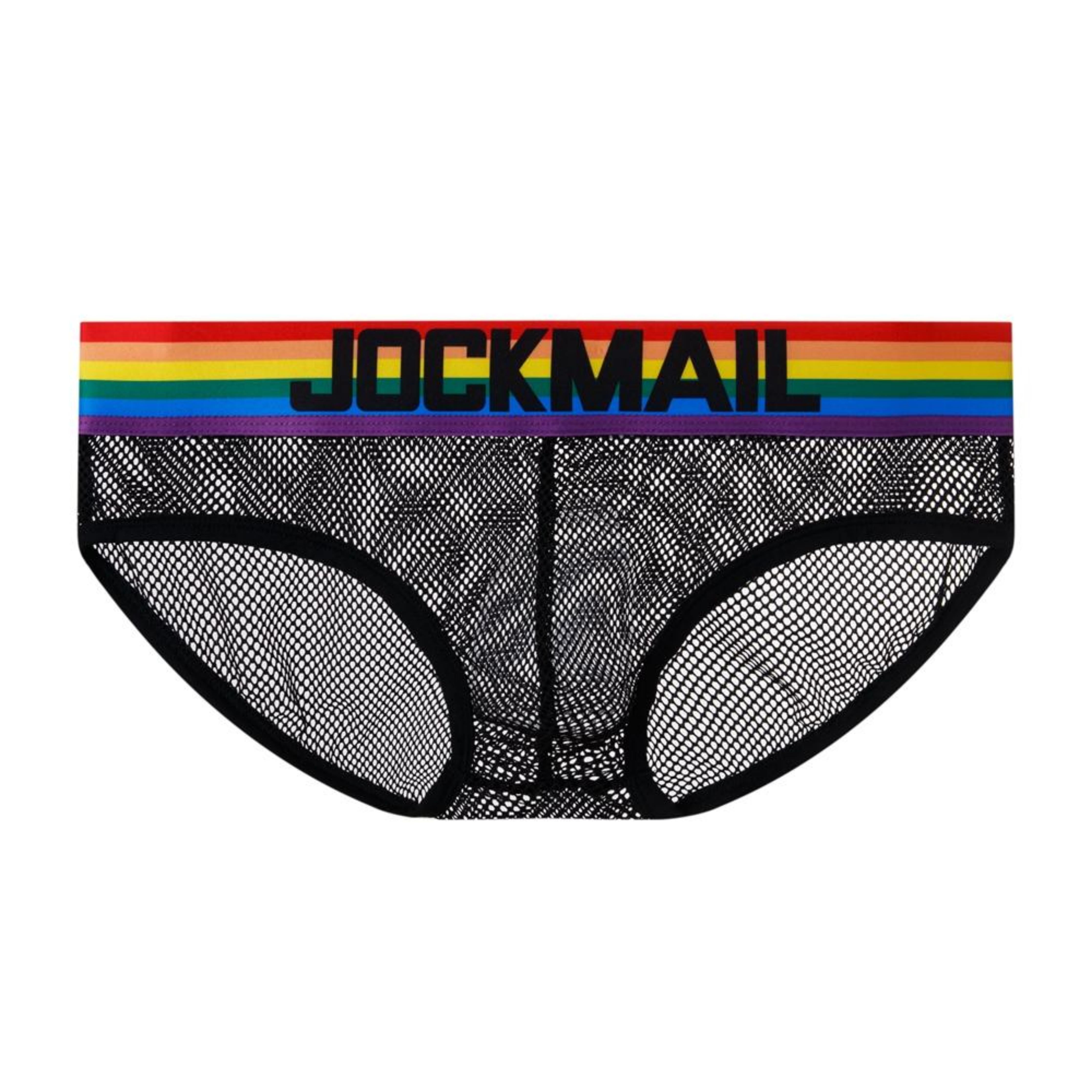 Men's JOCKMAIL JM372 Brief - Black - White - JOCKMAIL