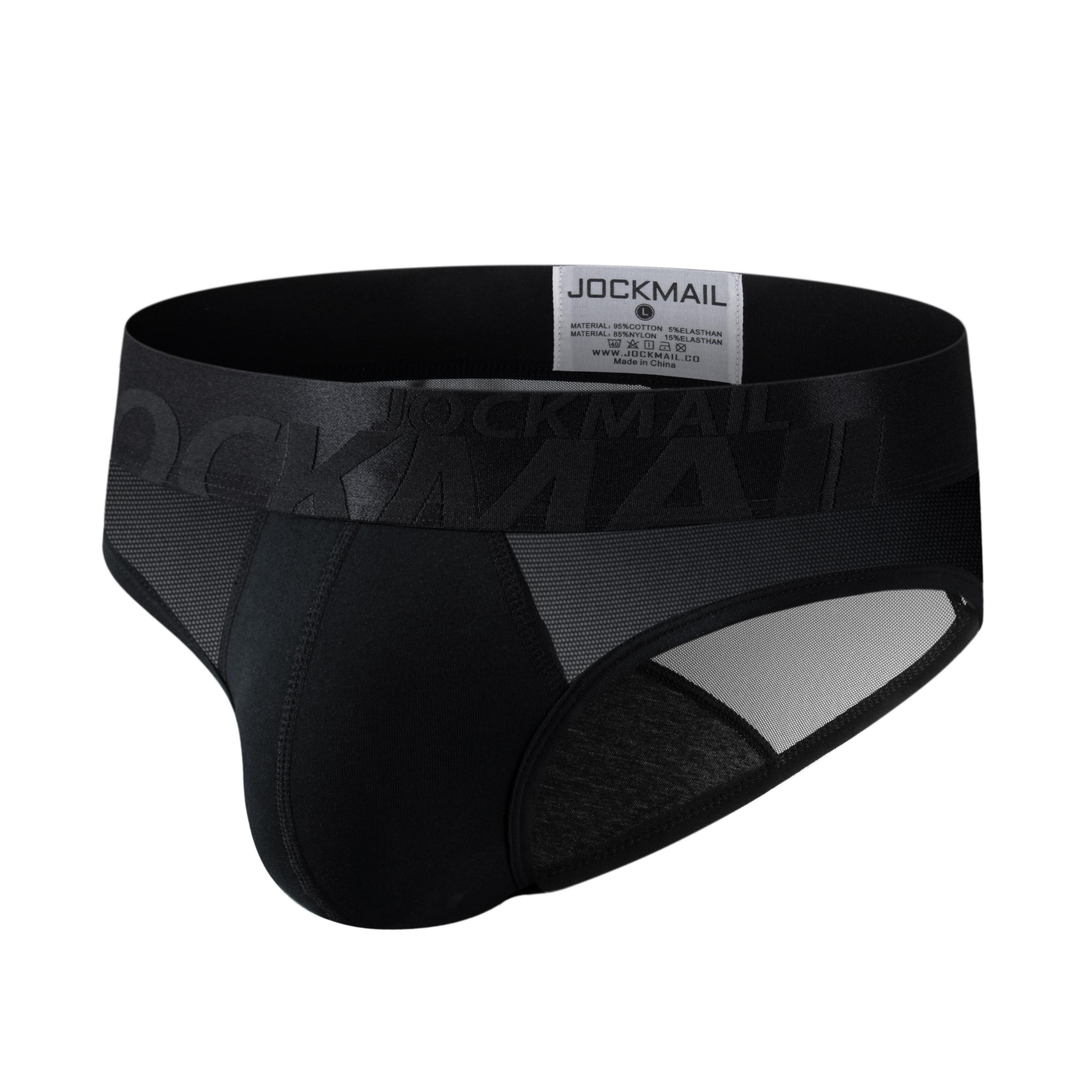 Men's JOCKMAIL JM375 - See-Through Monochromatic Jockstrap - JOCKMAIL