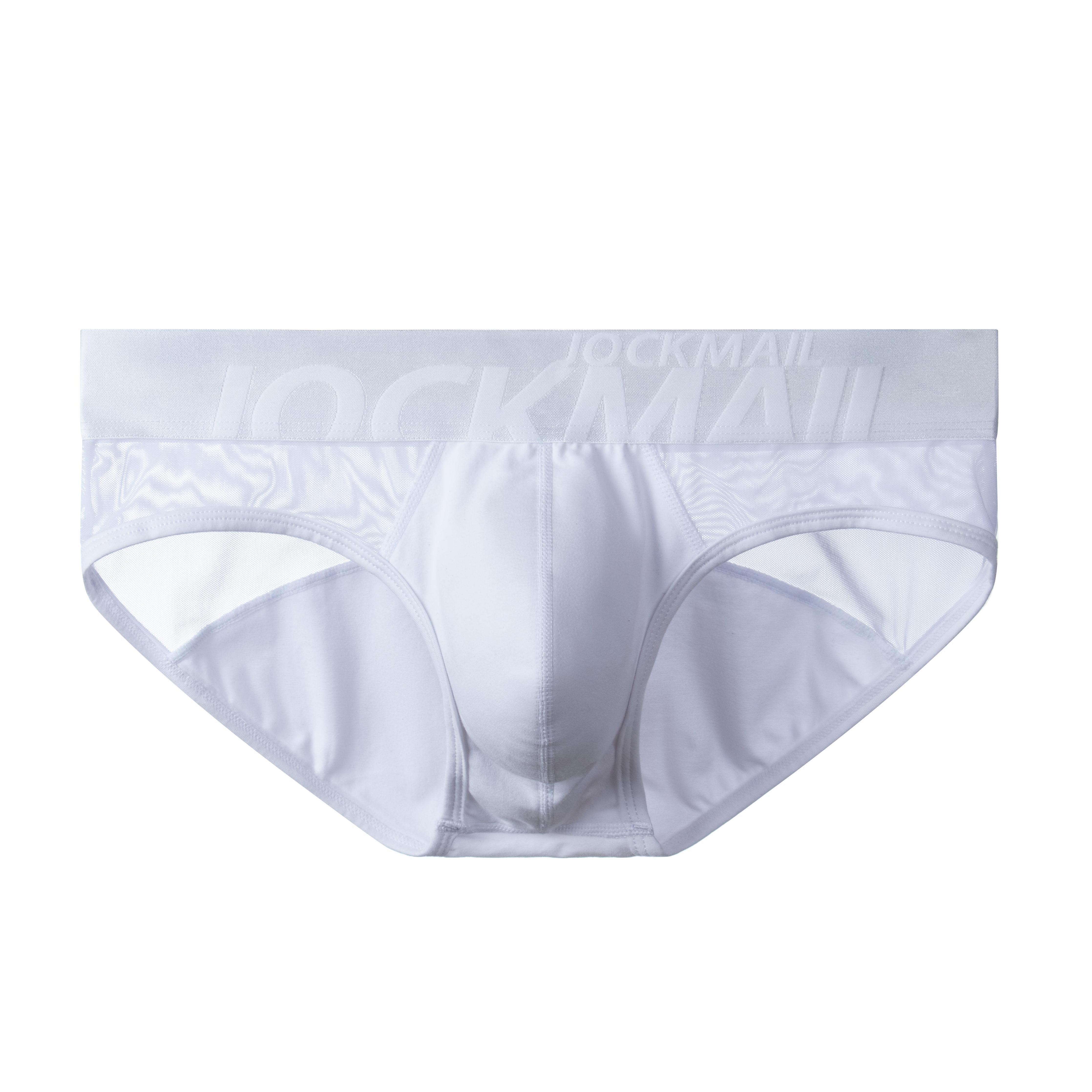 Men's JOCKMAIL JM375 - See-Through Monochromatic Jockstrap - JOCKMAIL