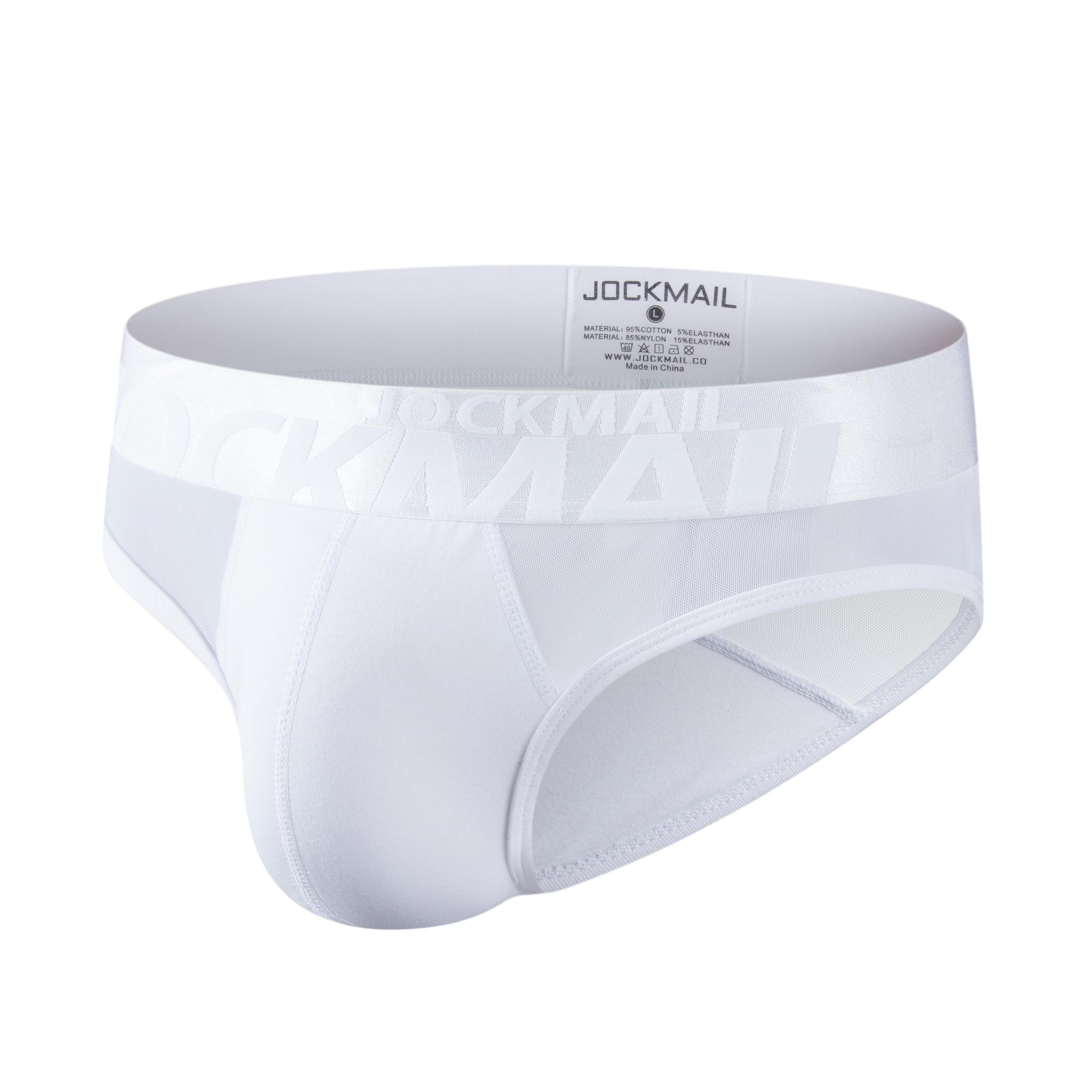 Men's JOCKMAIL JM375 - See-Through Monochromatic Jockstrap - JOCKMAIL