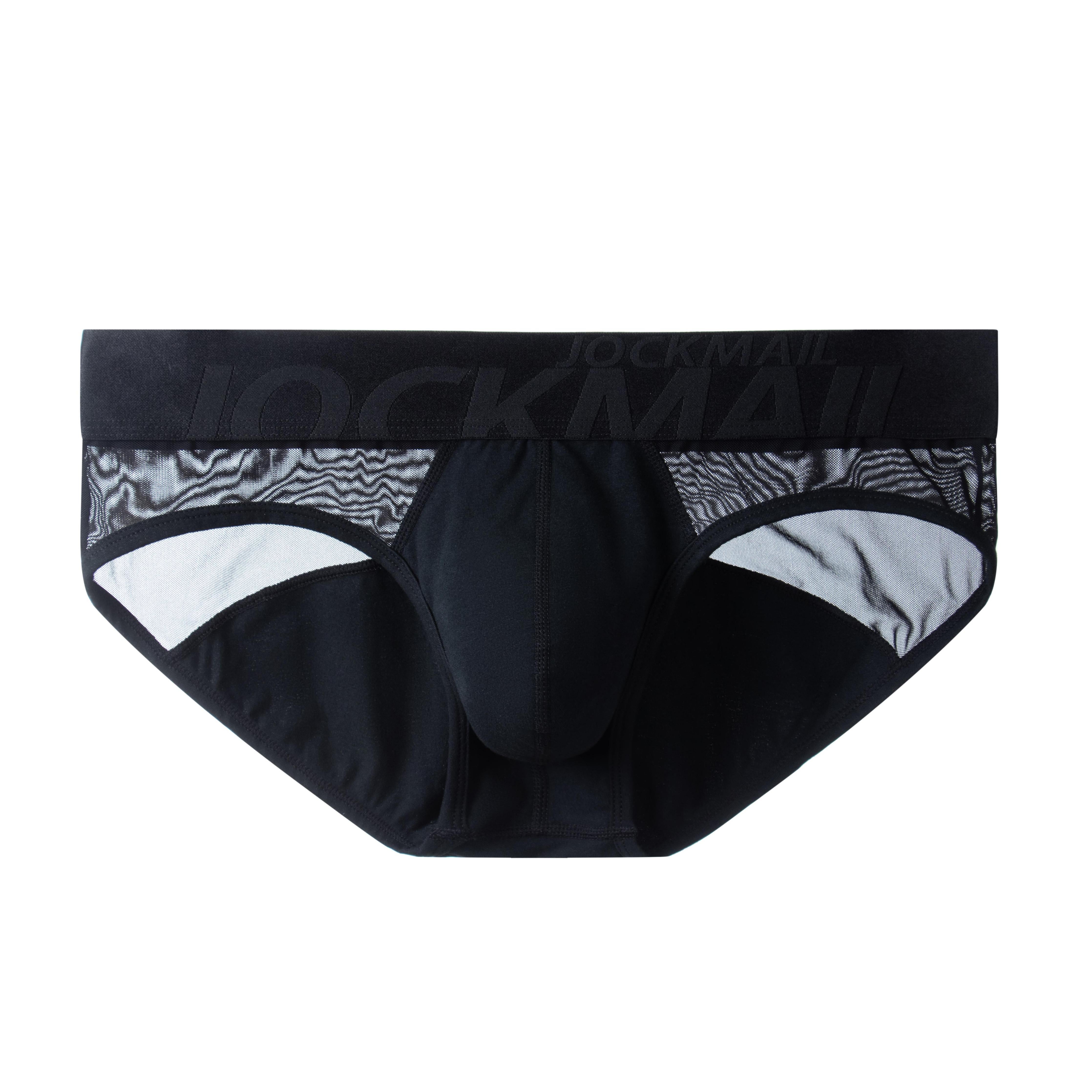 Men's JOCKMAIL JM375 - See-Through Monochromatic Jockstrap - JOCKMAIL