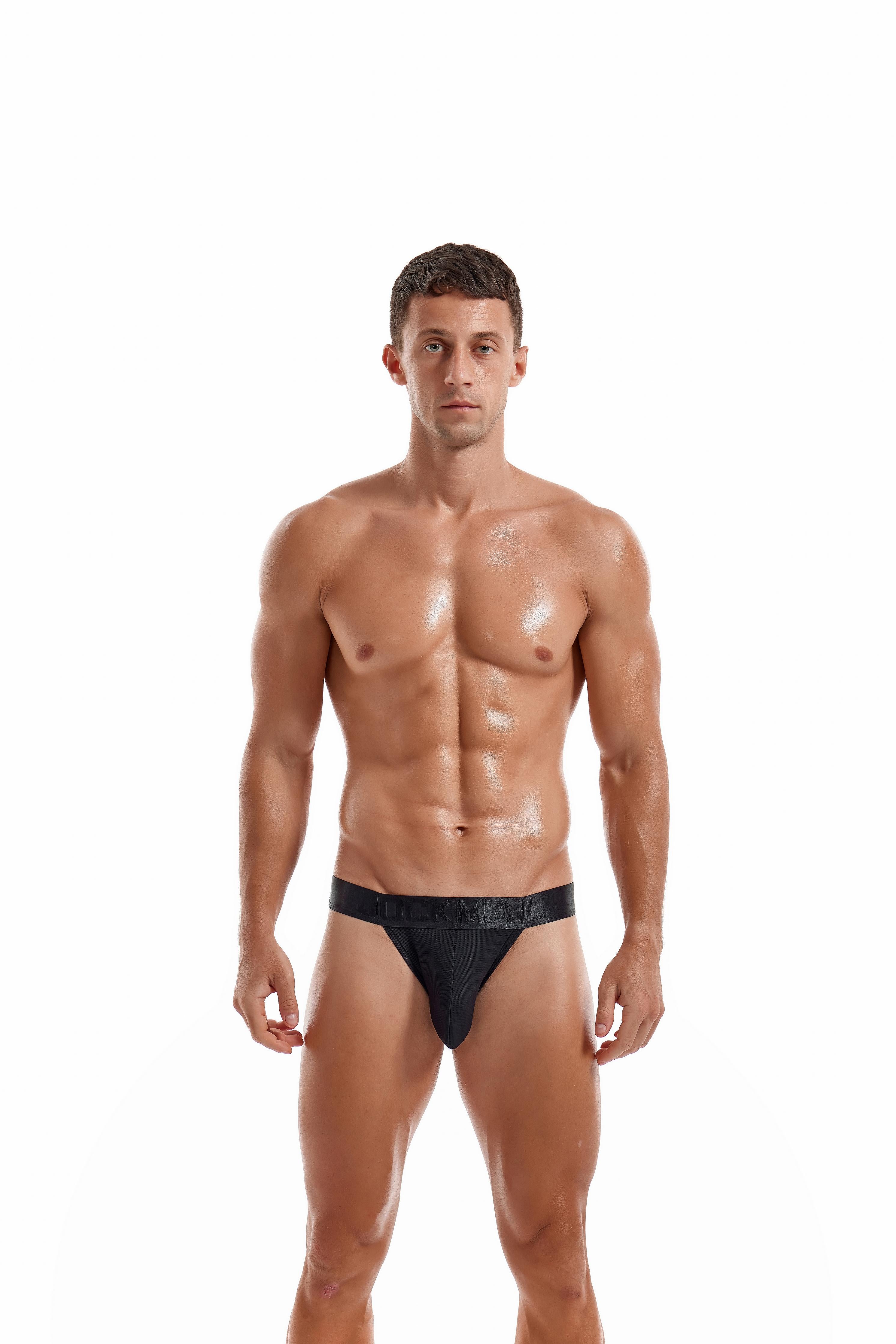 Men's JOCKMAIL JM387 - Monochromatic Mesh Brief - JOCKMAIL