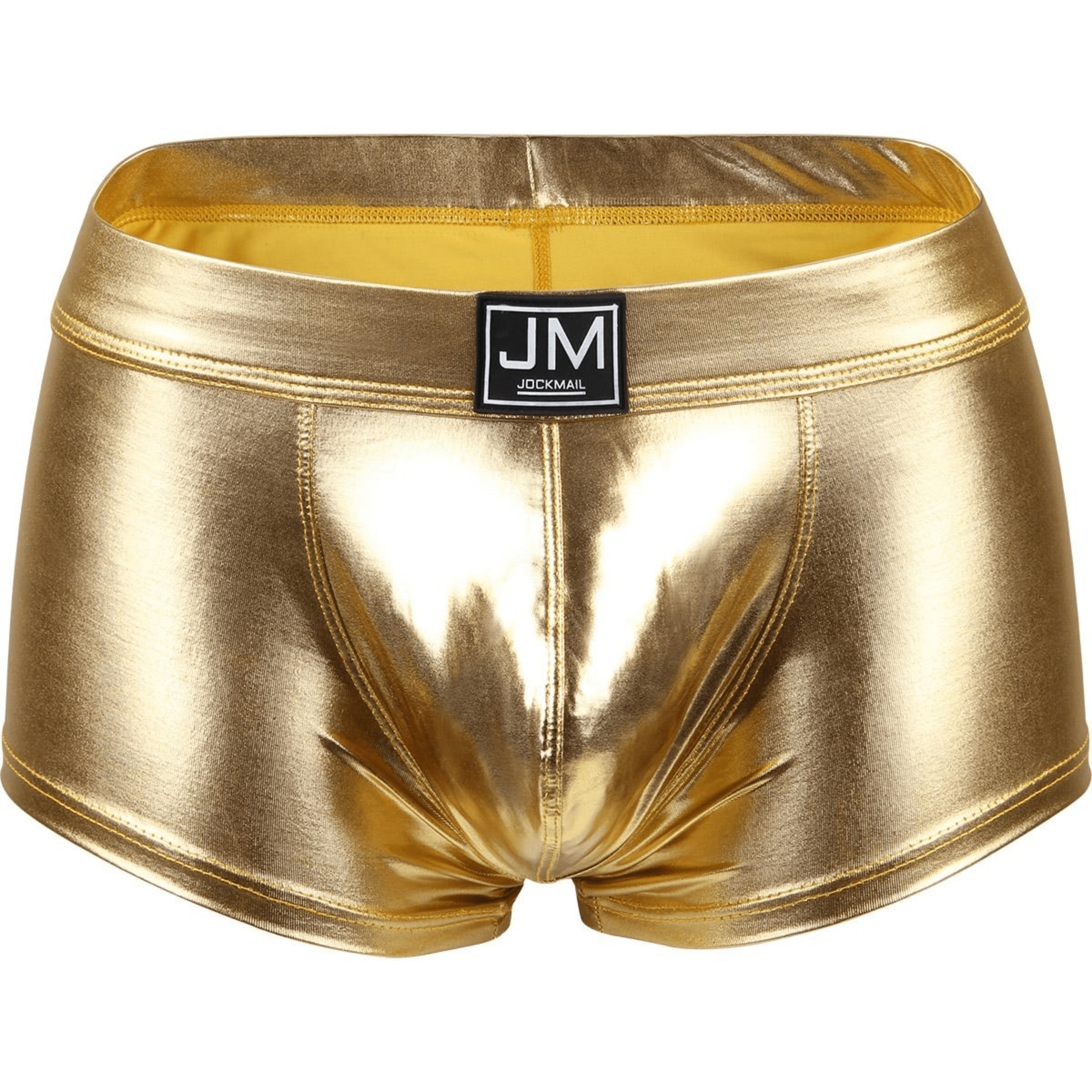 Men's JOCKMAIL JM494 - Pu Leather Shine Boxer - JOCKMAIL