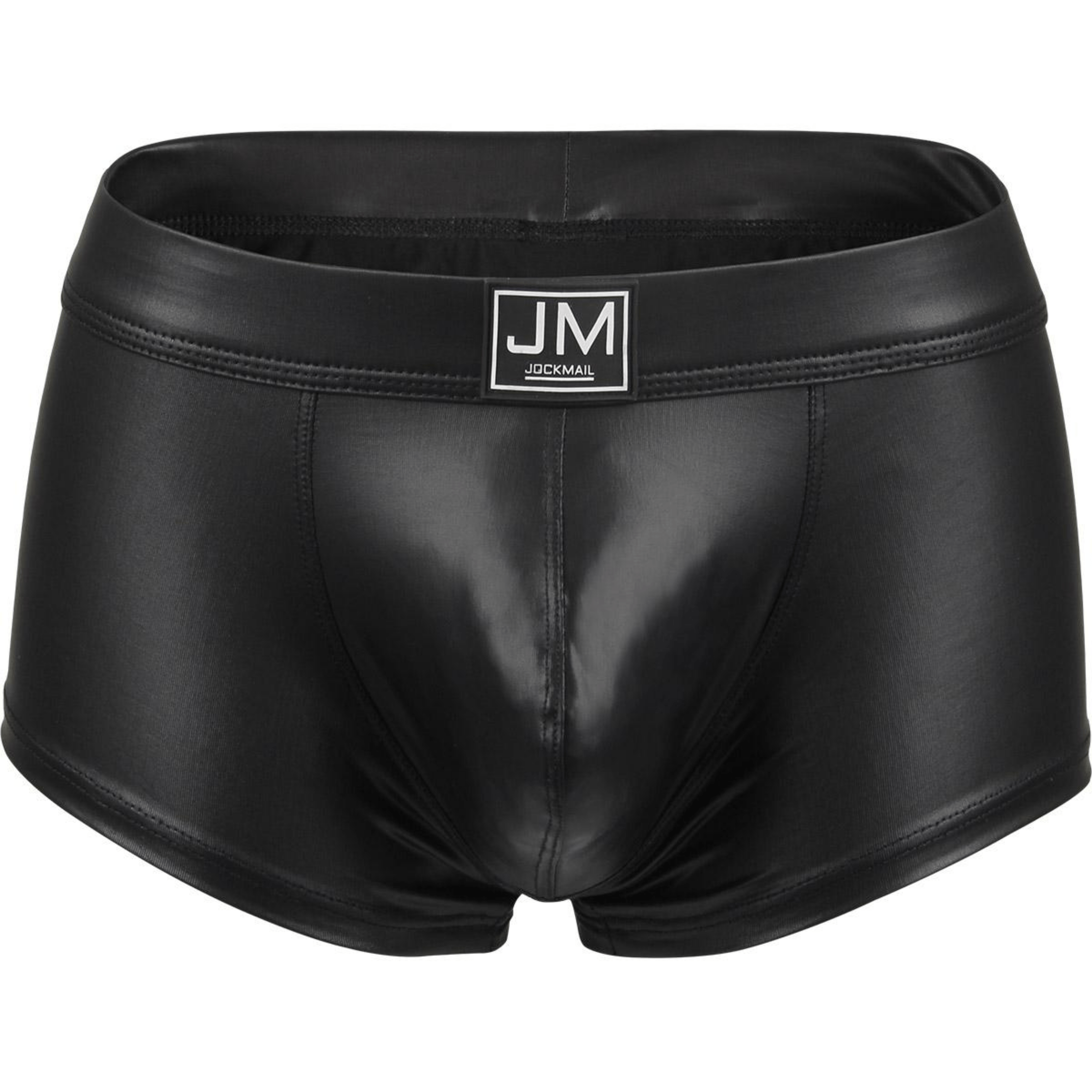 Men's JOCKMAIL JM494 - Pu Leather Shine Boxer - JOCKMAIL