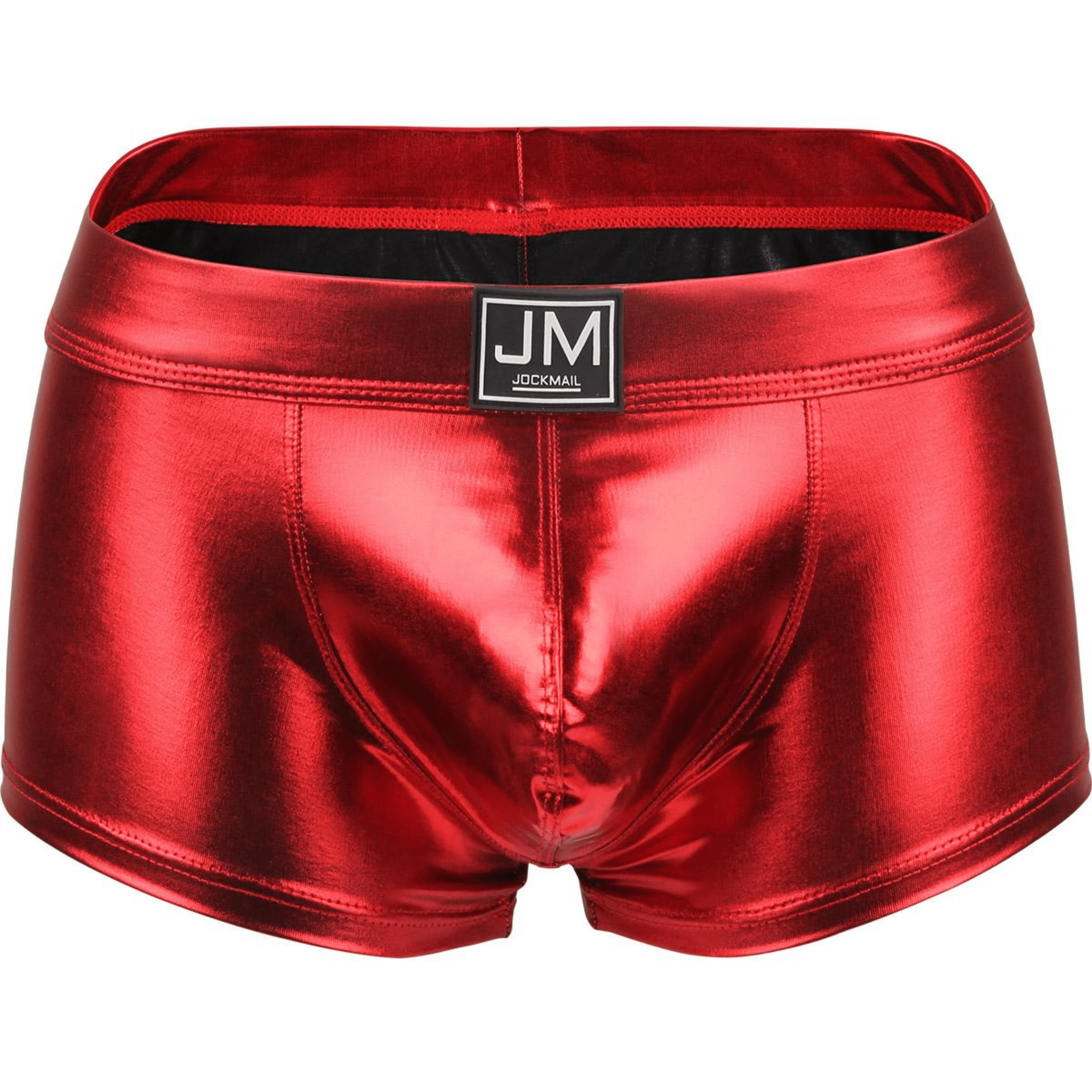 Men's JOCKMAIL JM494 - Pu Leather Shine Boxer - JOCKMAIL