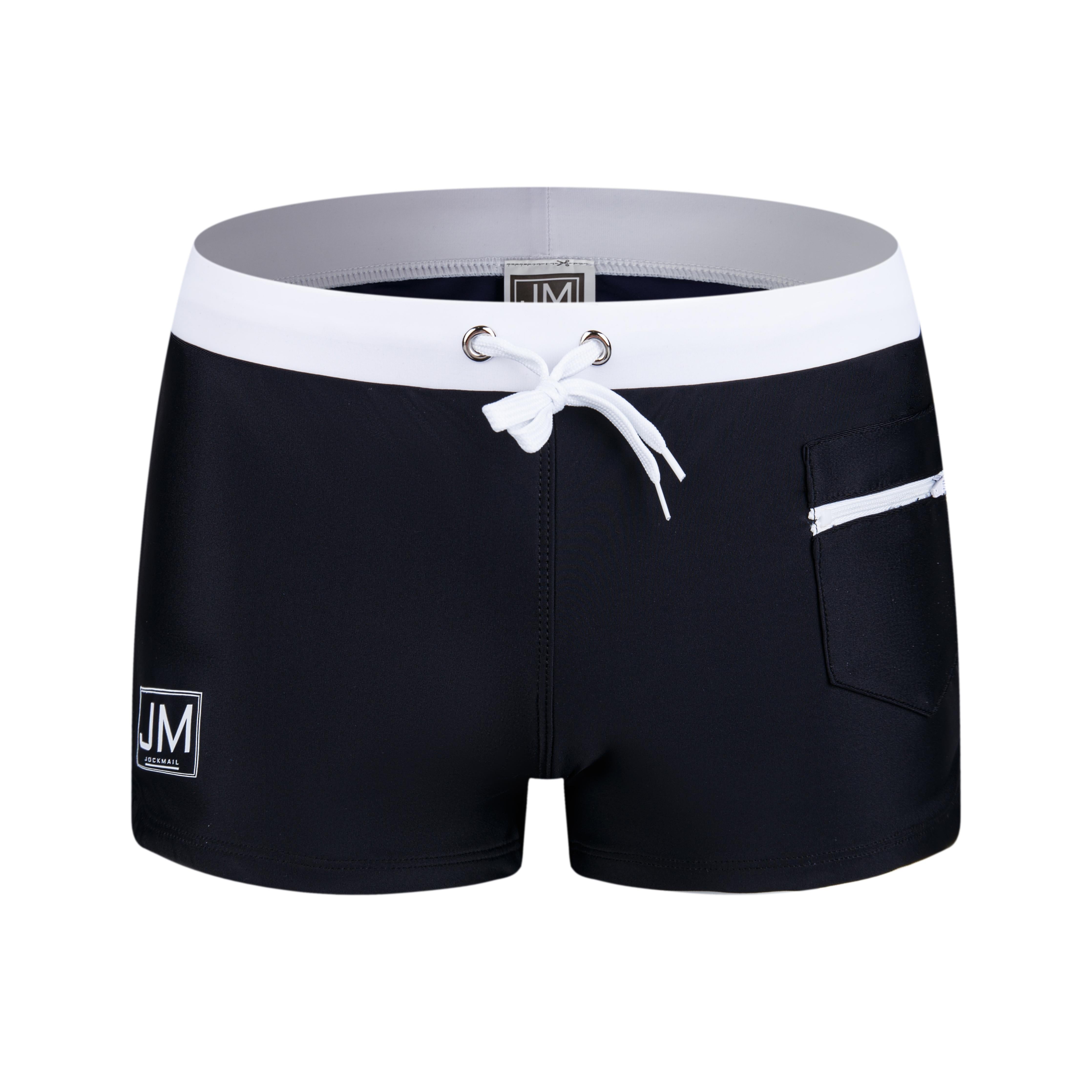 Men's JOCKMAIL JM702 - Two-Tone Enhancing Swim trunk - JOCKMAIL