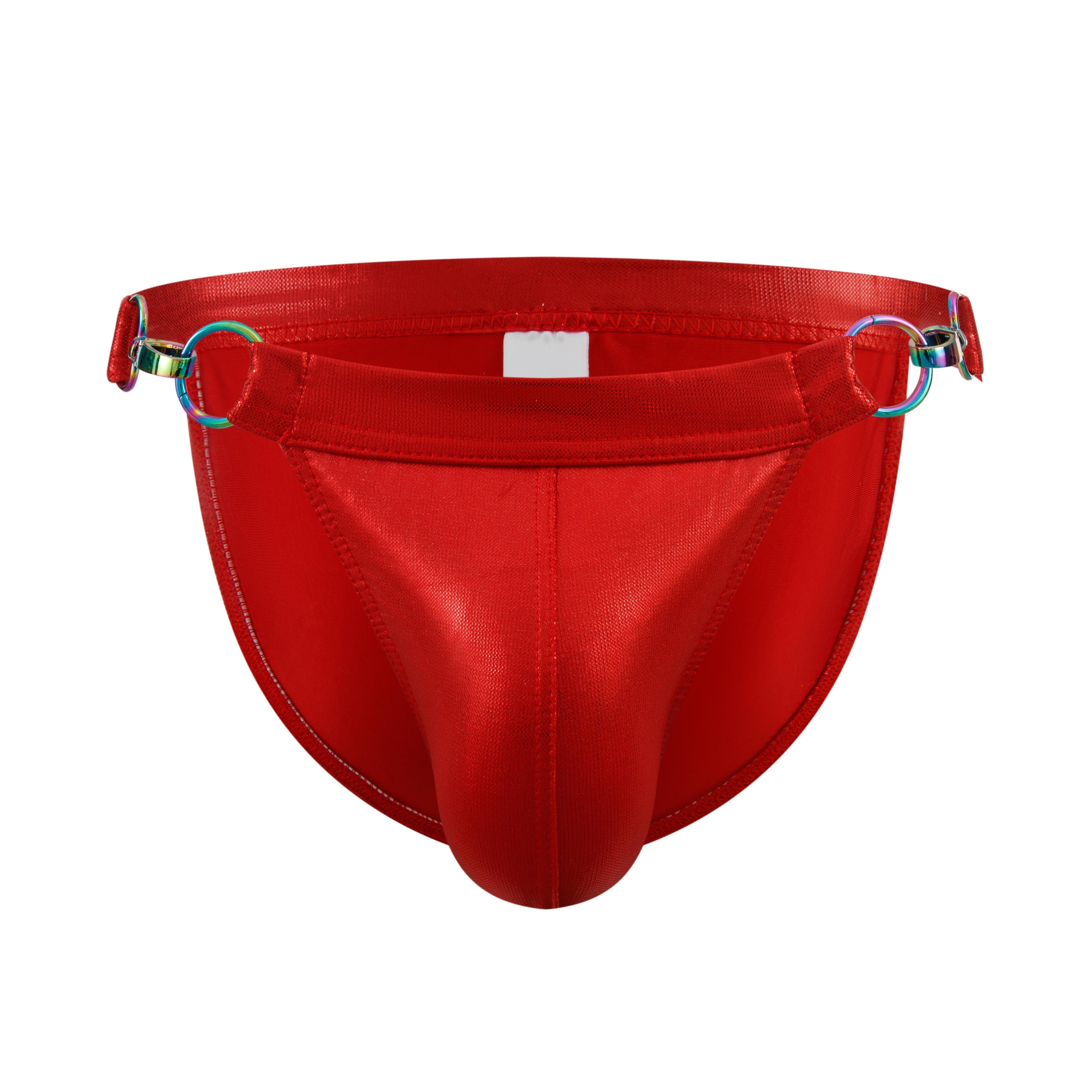 Men's JOCKMAIL JM797 - Iridescent Hook Swim Brief - JOCKMAIL