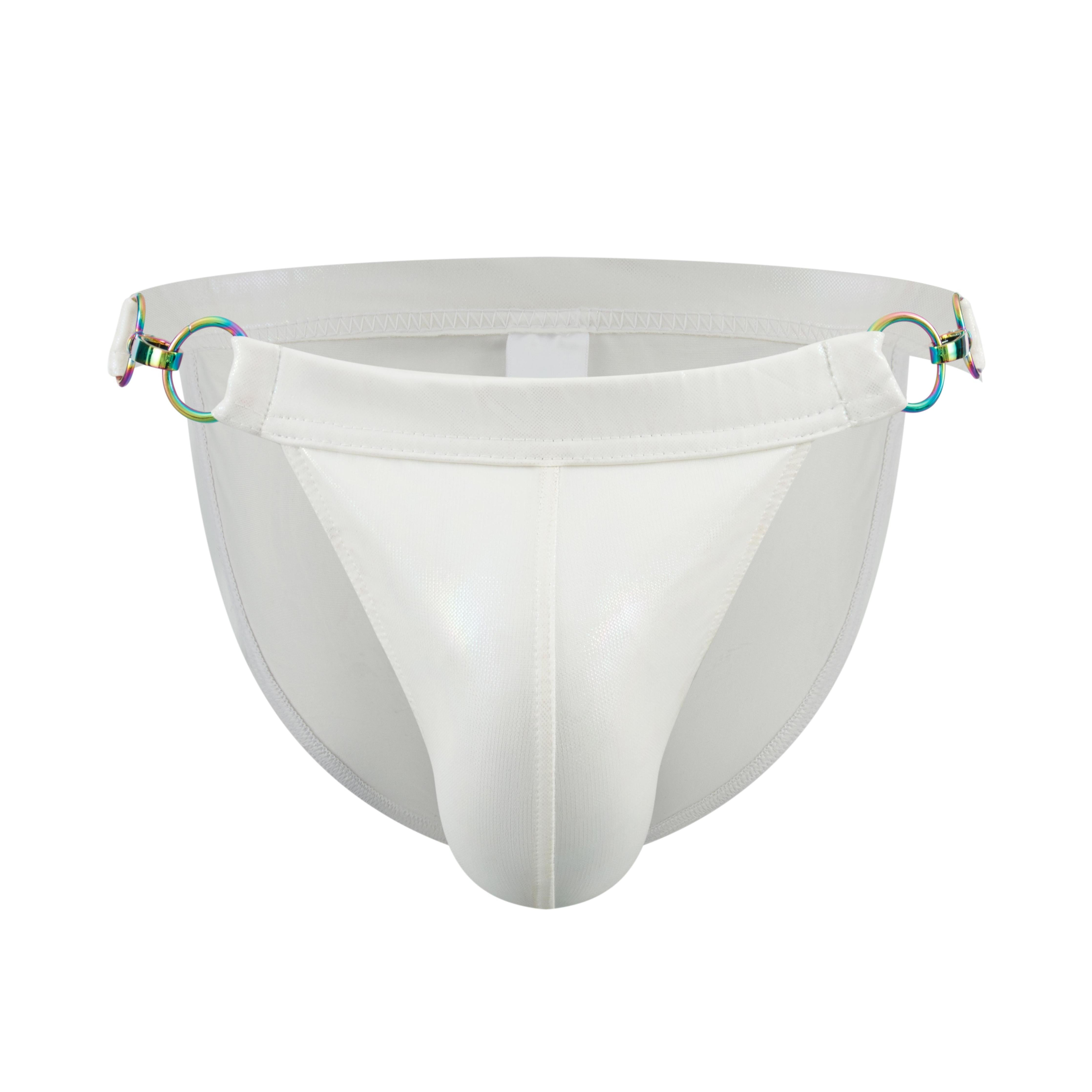 Men's JOCKMAIL JM797 - Iridescent Hook Swim Brief - JOCKMAIL