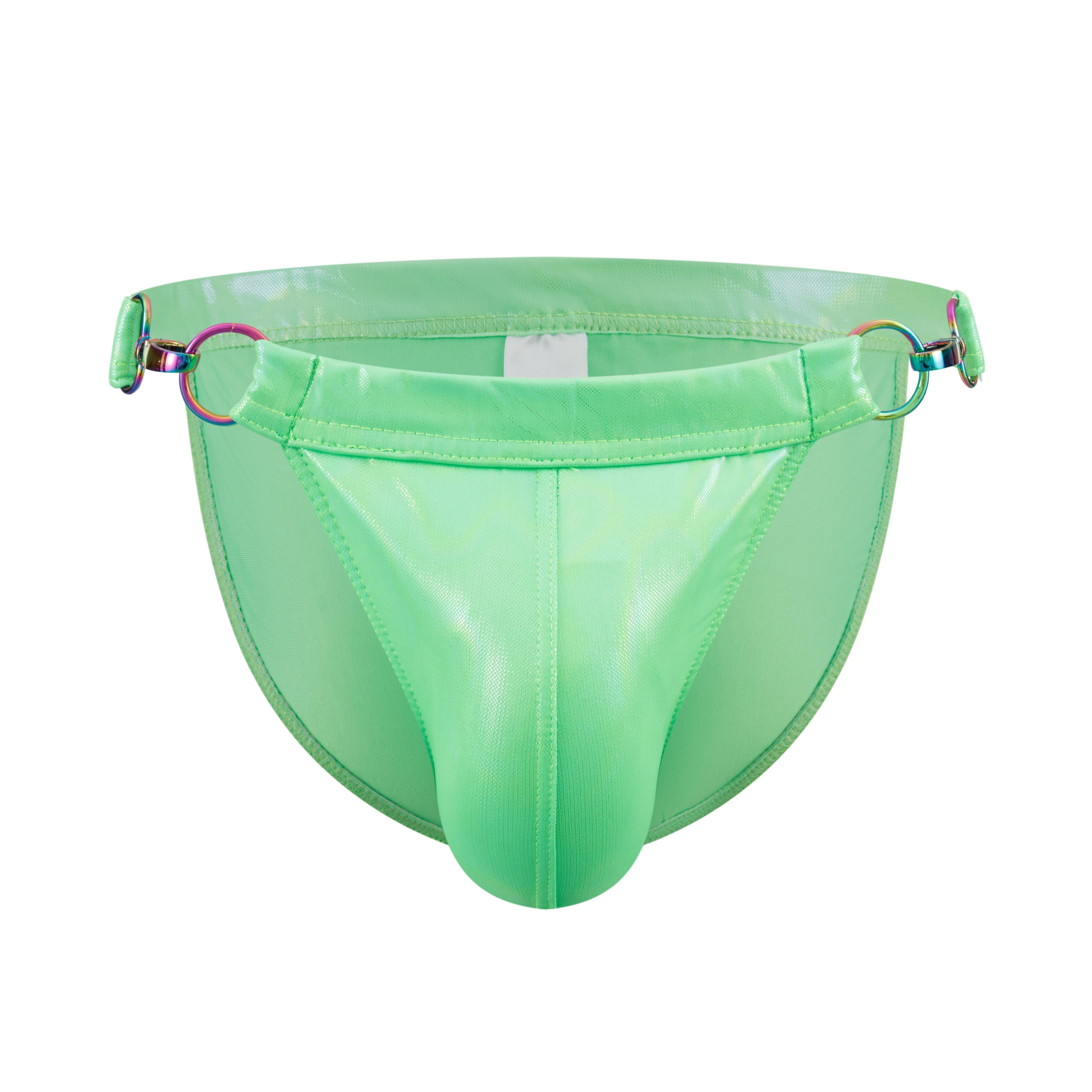 Men's JOCKMAIL JM797 - Iridescent Hook Swim Brief - JOCKMAIL