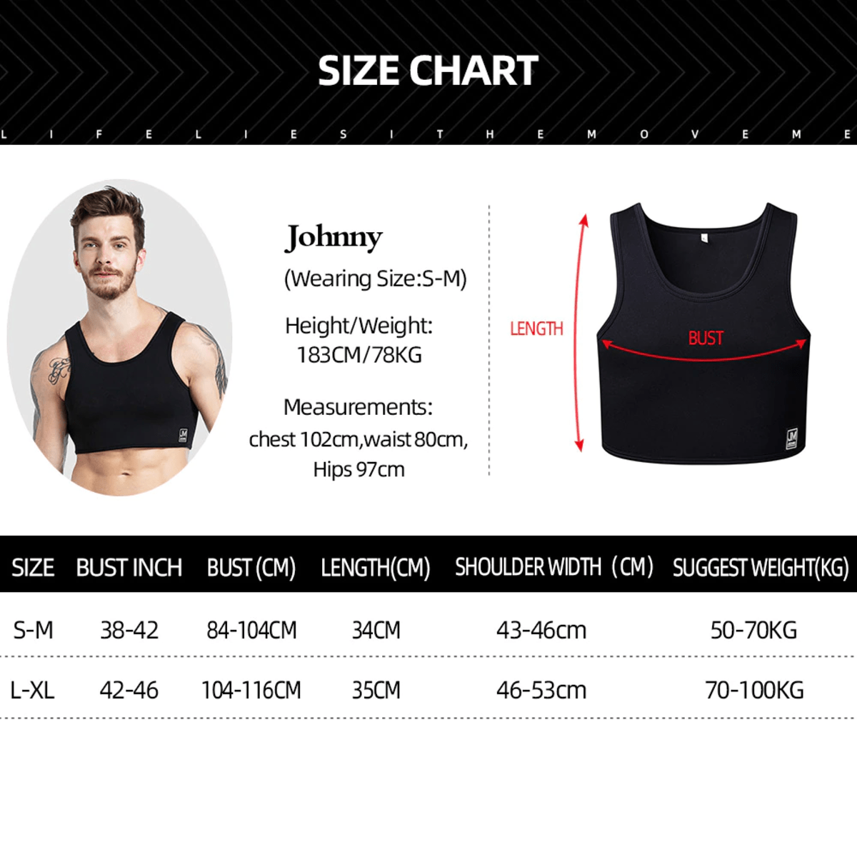 Men's JOCKMAIL JM903 - Neoprene Vest - JOCKMAIL