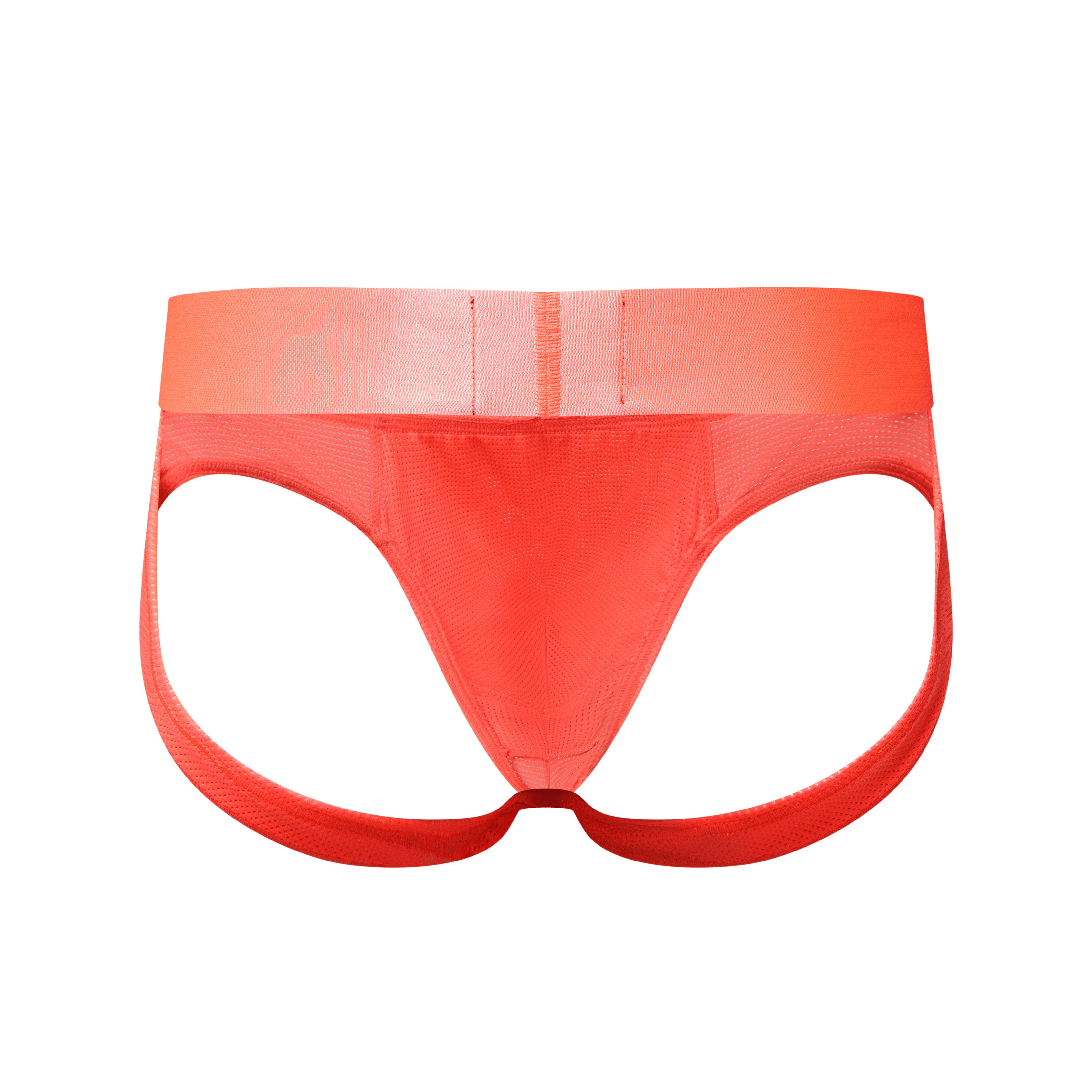 Men's JOCKMAIL JM357 - Neon Monochromatic Backless Brief