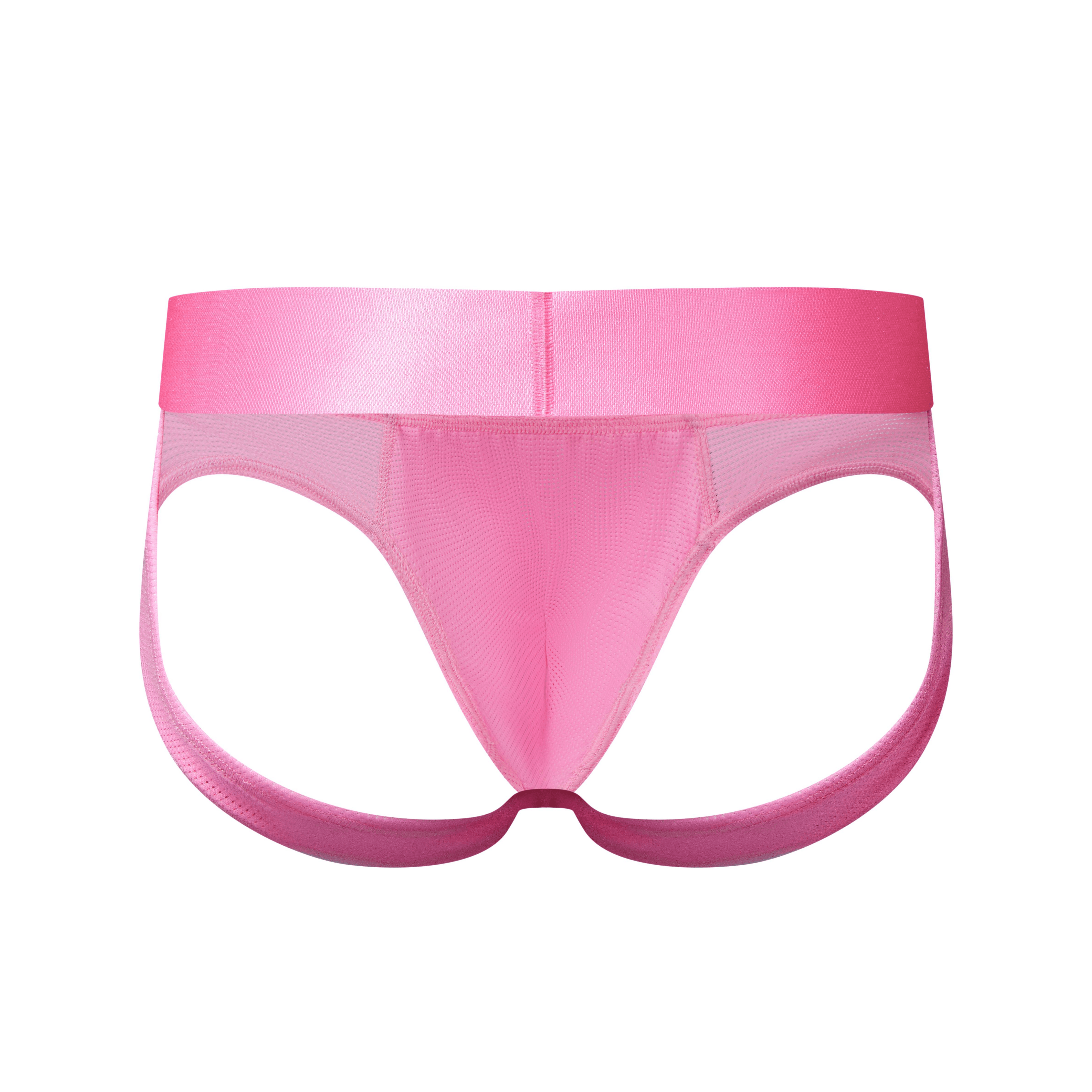 Men's JOCKMAIL JM357 - Neon Monochromatic Backless Brief