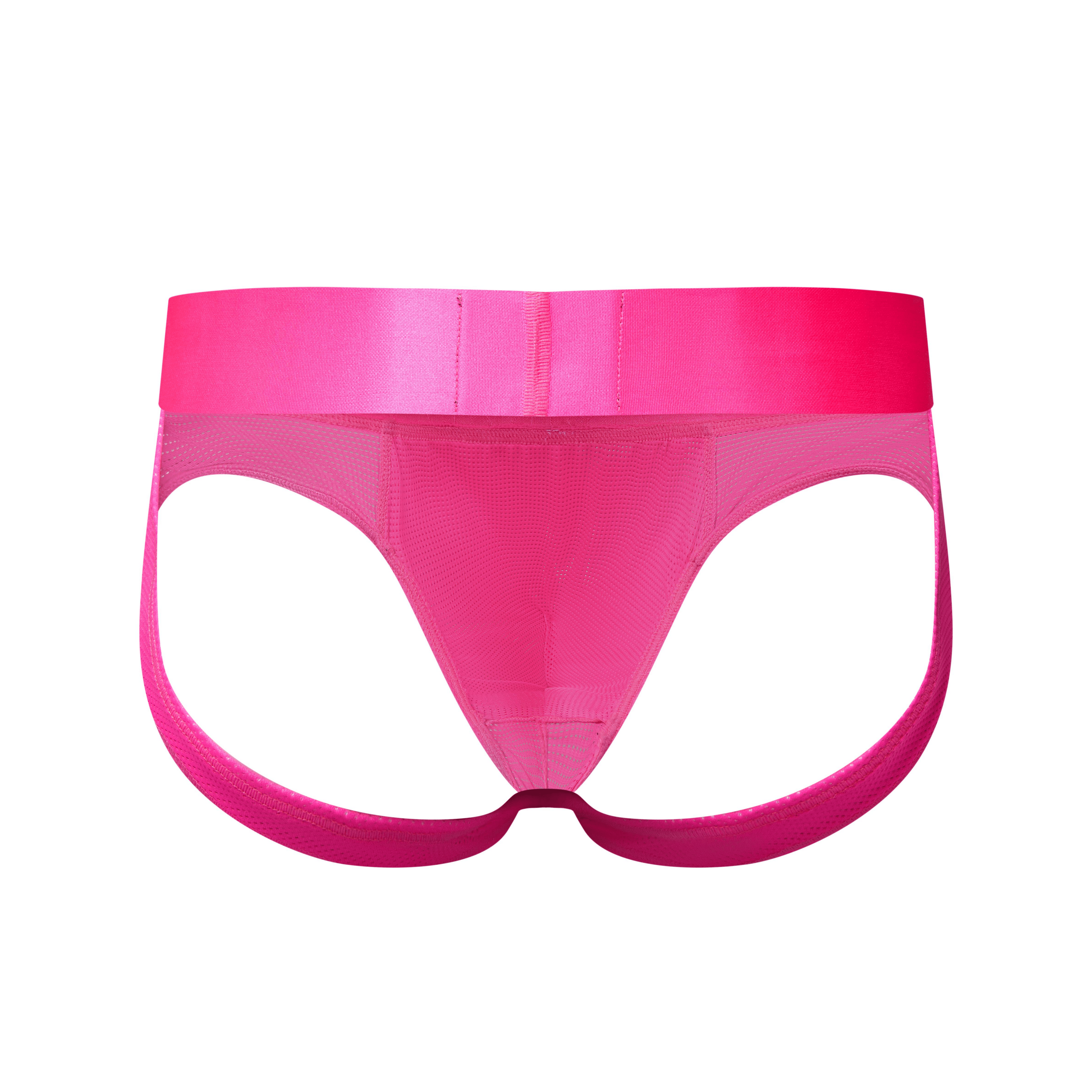Men's JOCKMAIL JM357 - Neon Monochromatic Backless Brief