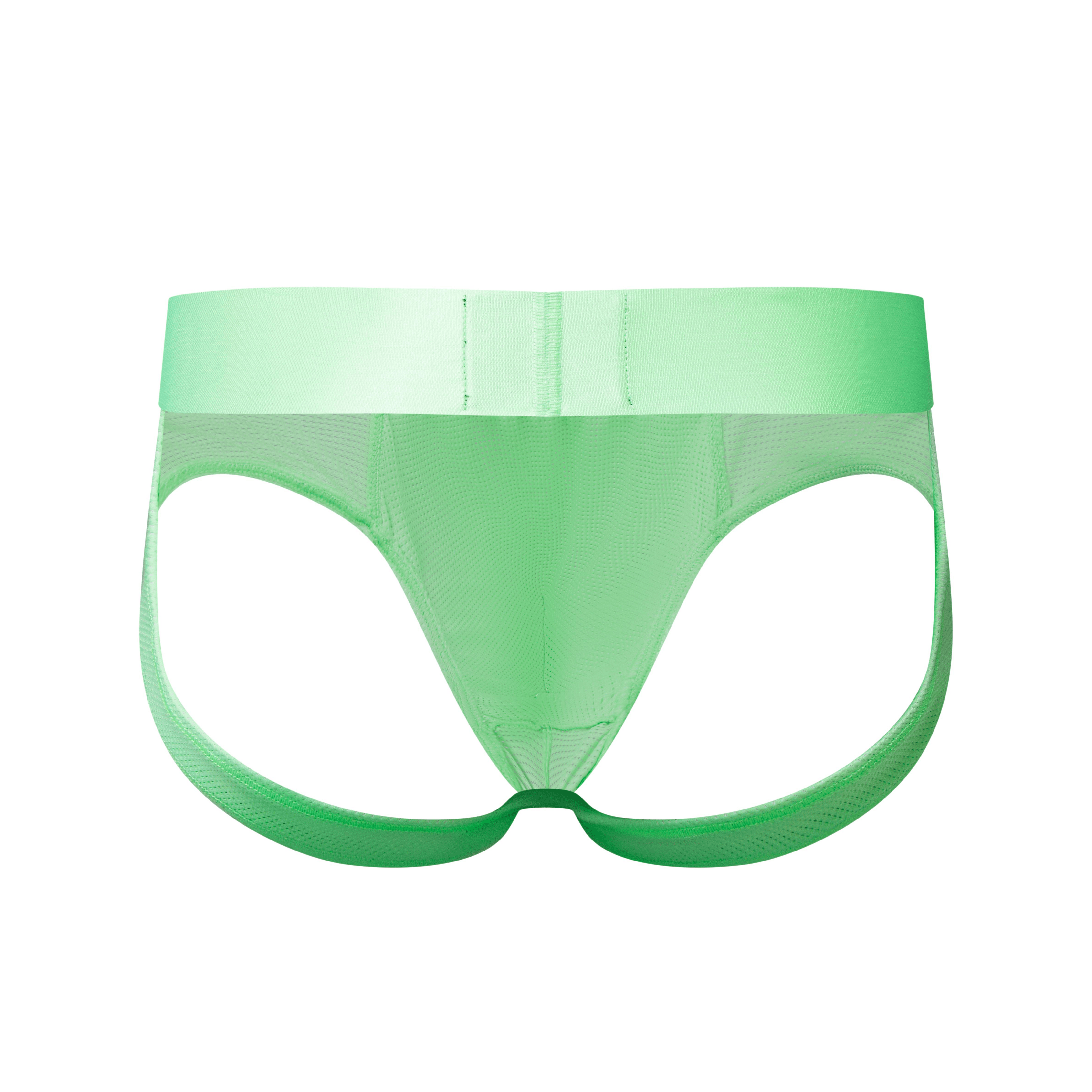 Men's JOCKMAIL JM357 - Neon Monochromatic Backless Brief