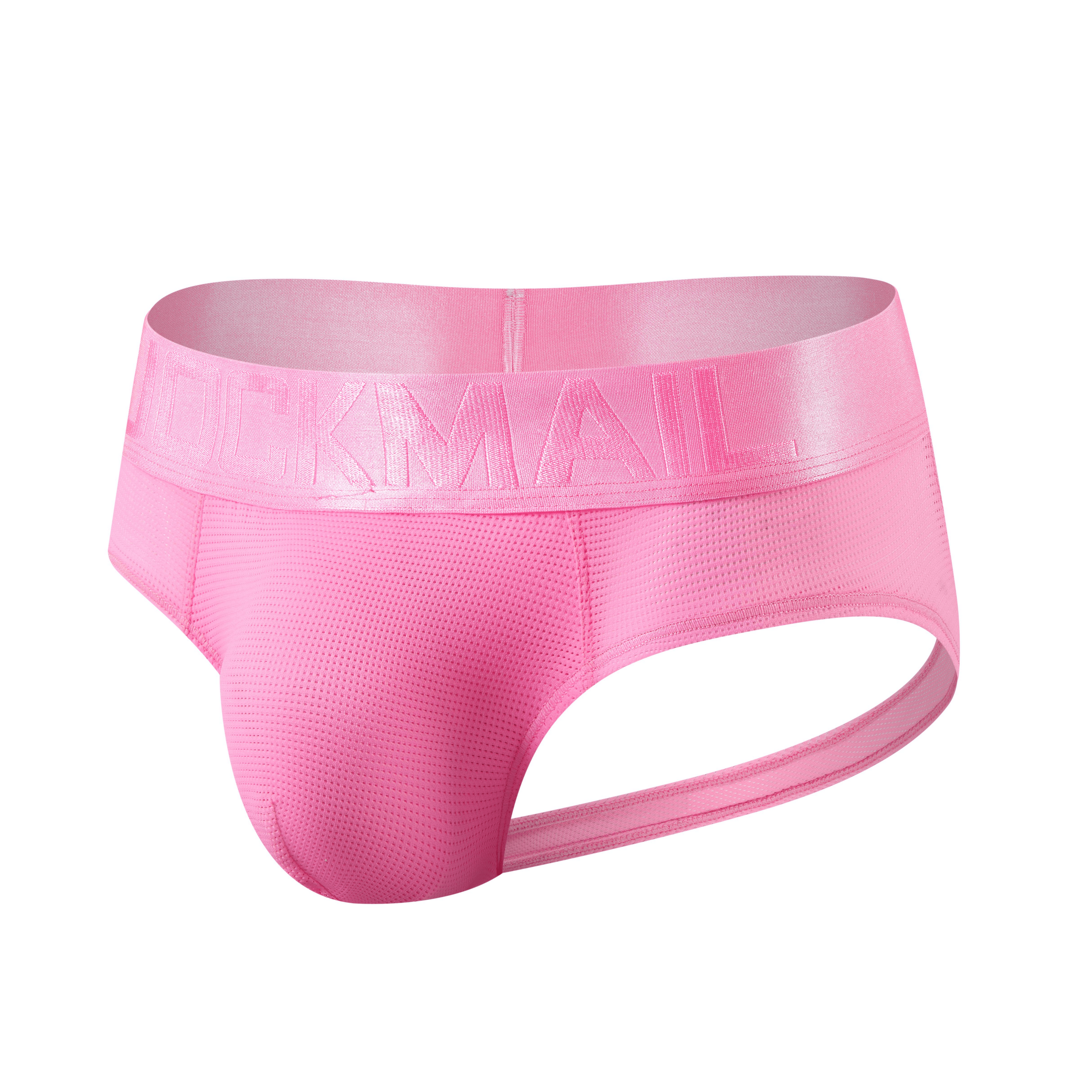 Men's JOCKMAIL JM357 - Neon Monochromatic Backless Brief