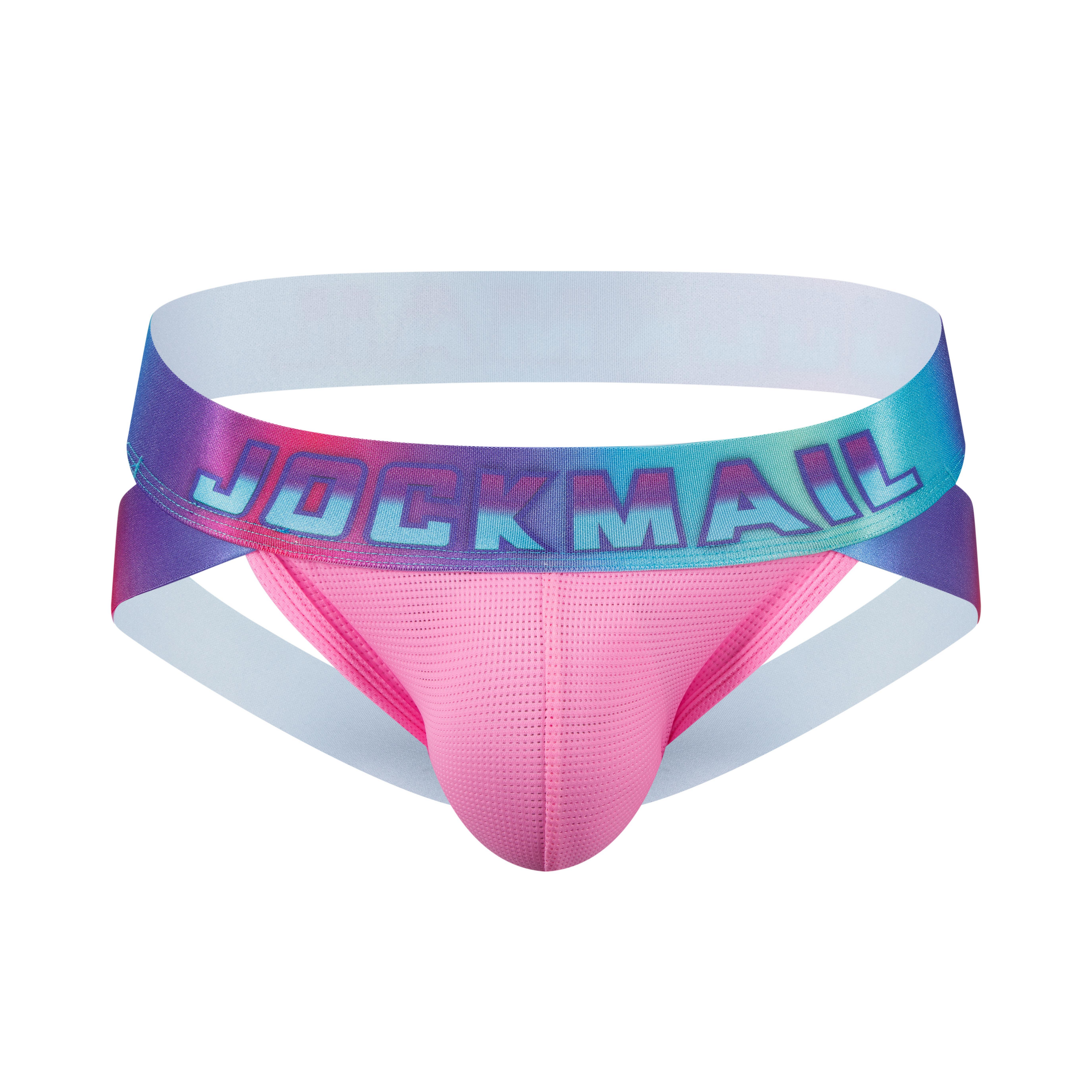 Men's JOCKMAIL JM256 - Neon Retro Iridescent Jockstrap