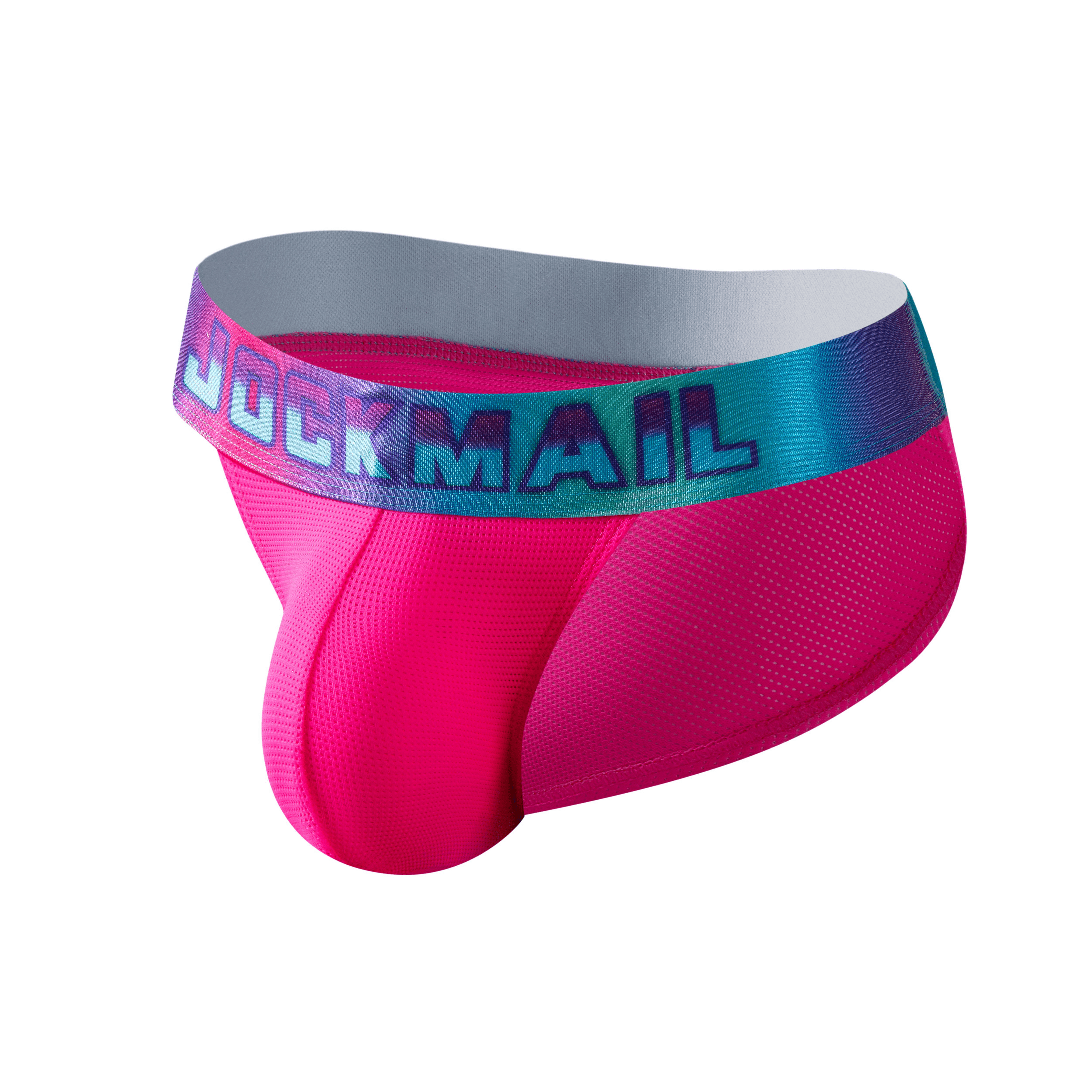 Men's JOCKMAIL JM314 - Neon Retro Brief