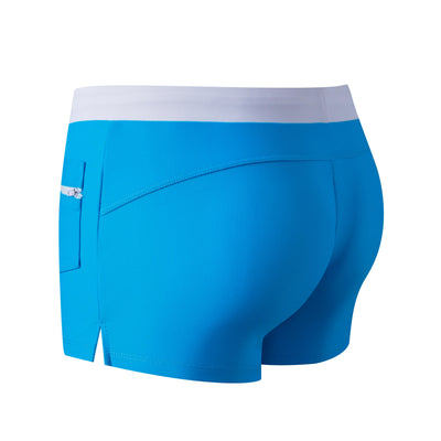 Men's JOCKMAIL JM702 - SwimTrunk - Black - Navy - Red - Orange - Aqua