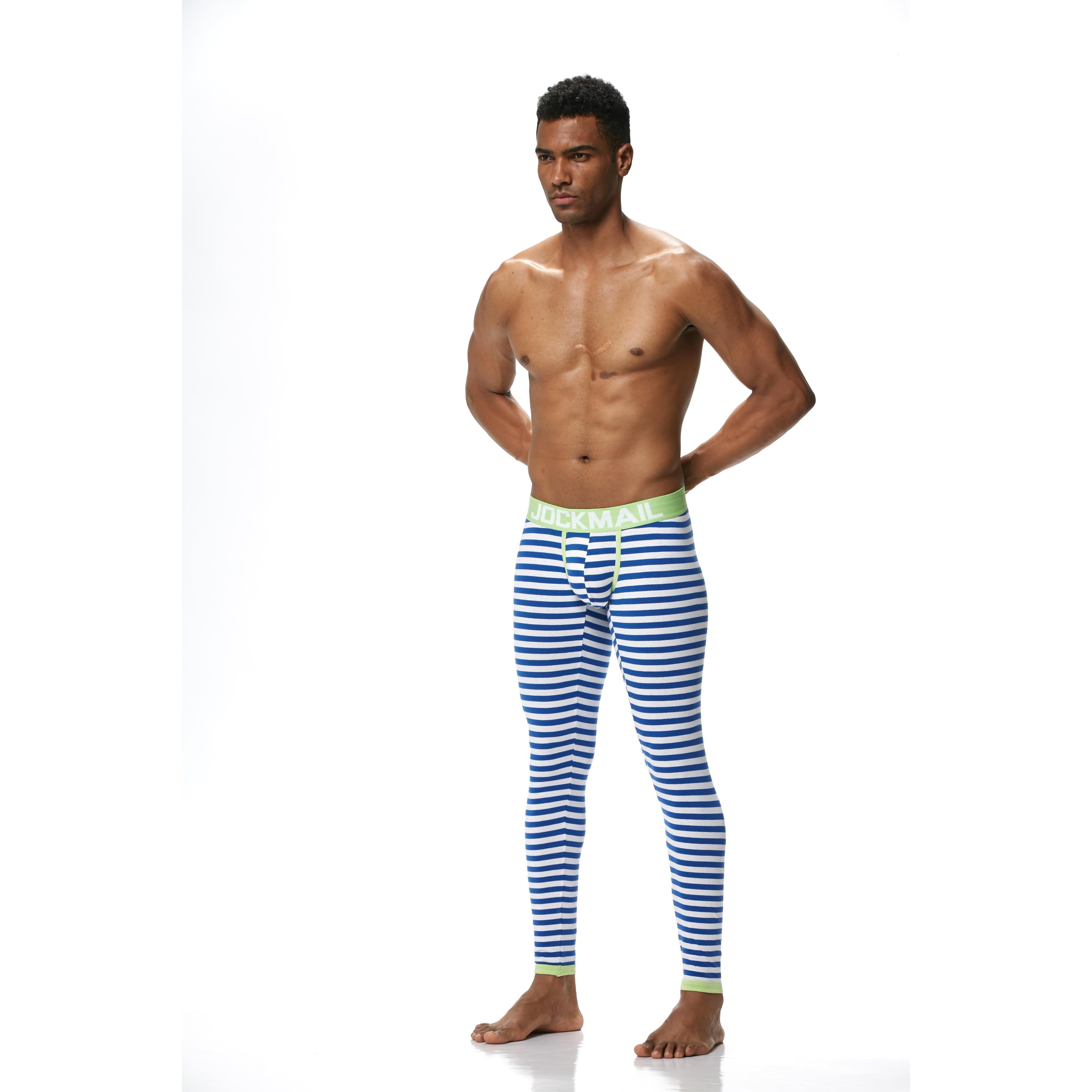 Men's JOCKMAIL JM1107 - Striped Longjohn - JOCKMAIL