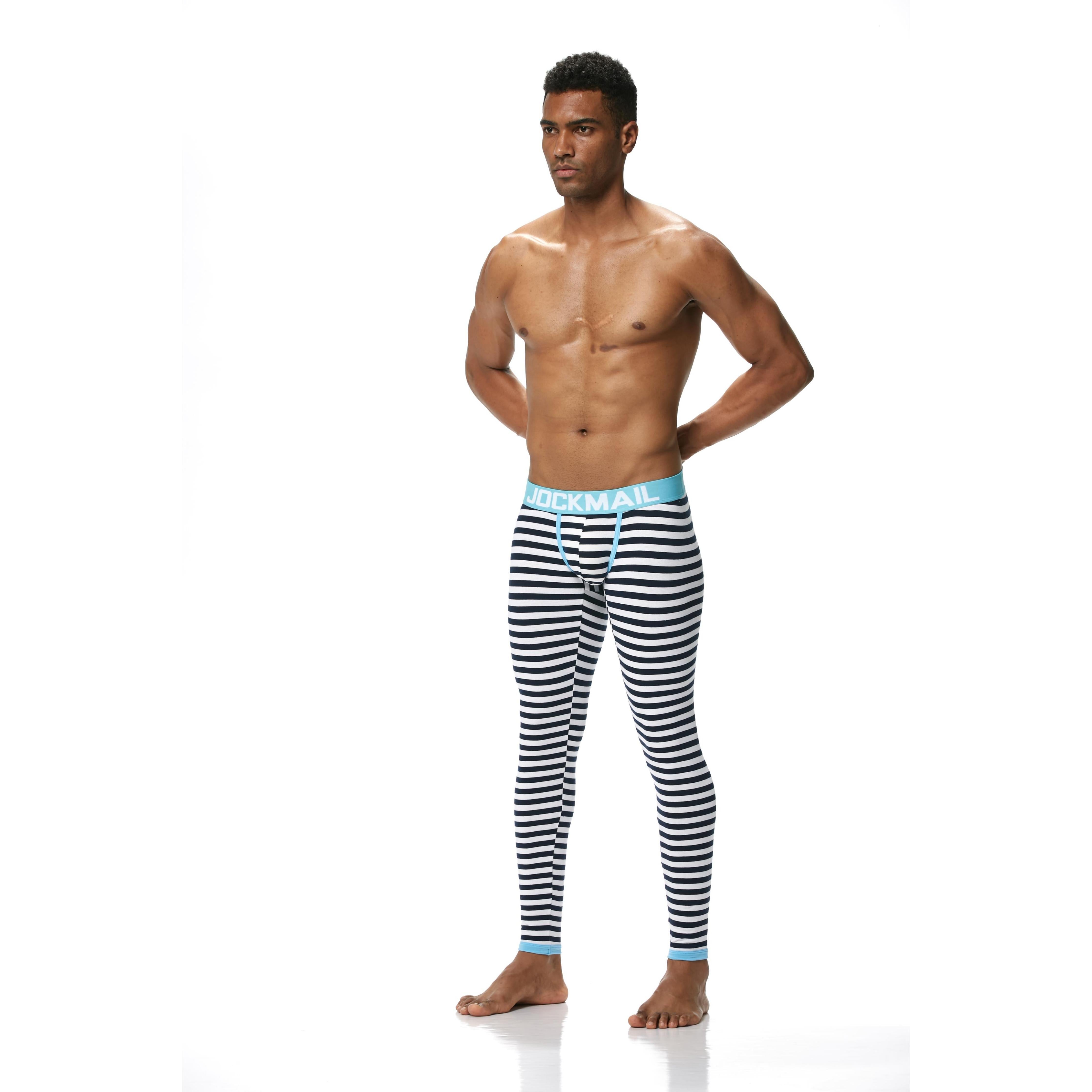 Men's JOCKMAIL JM1107 - Striped Longjohn - JOCKMAIL