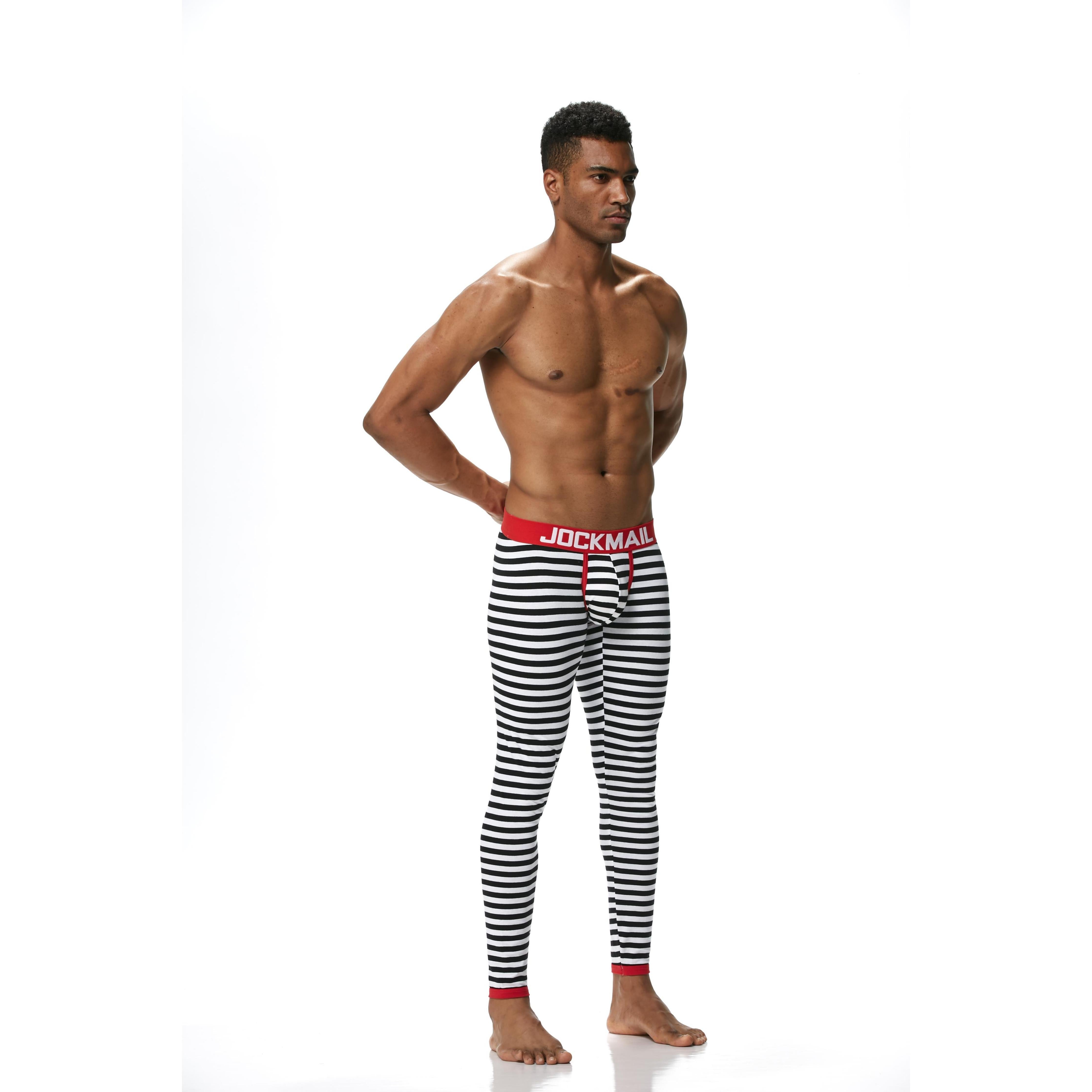 Men's JOCKMAIL JM1107 - Striped Longjohn - JOCKMAIL