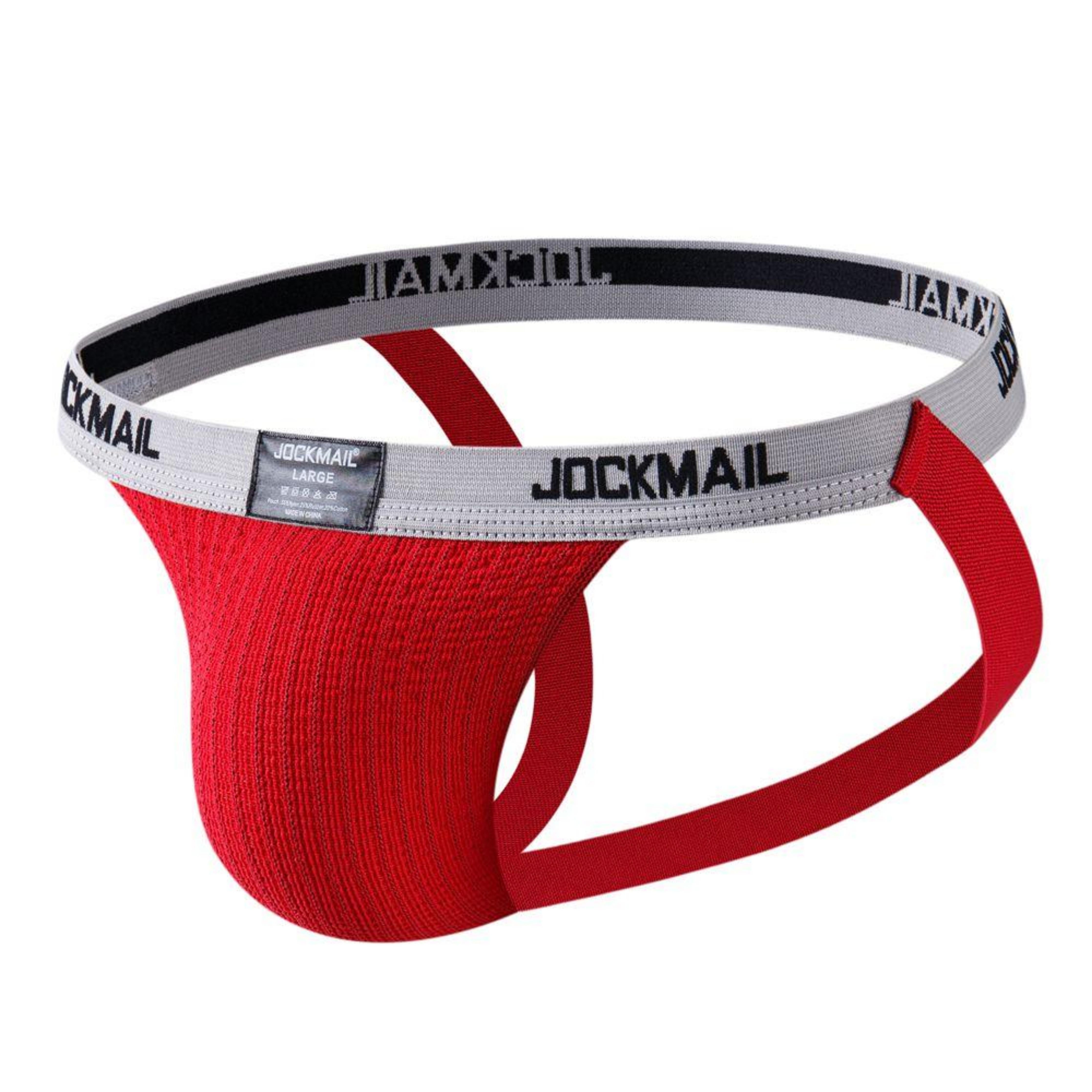 Jockstrap JOCKMAIL JM229 da uomo - Nero