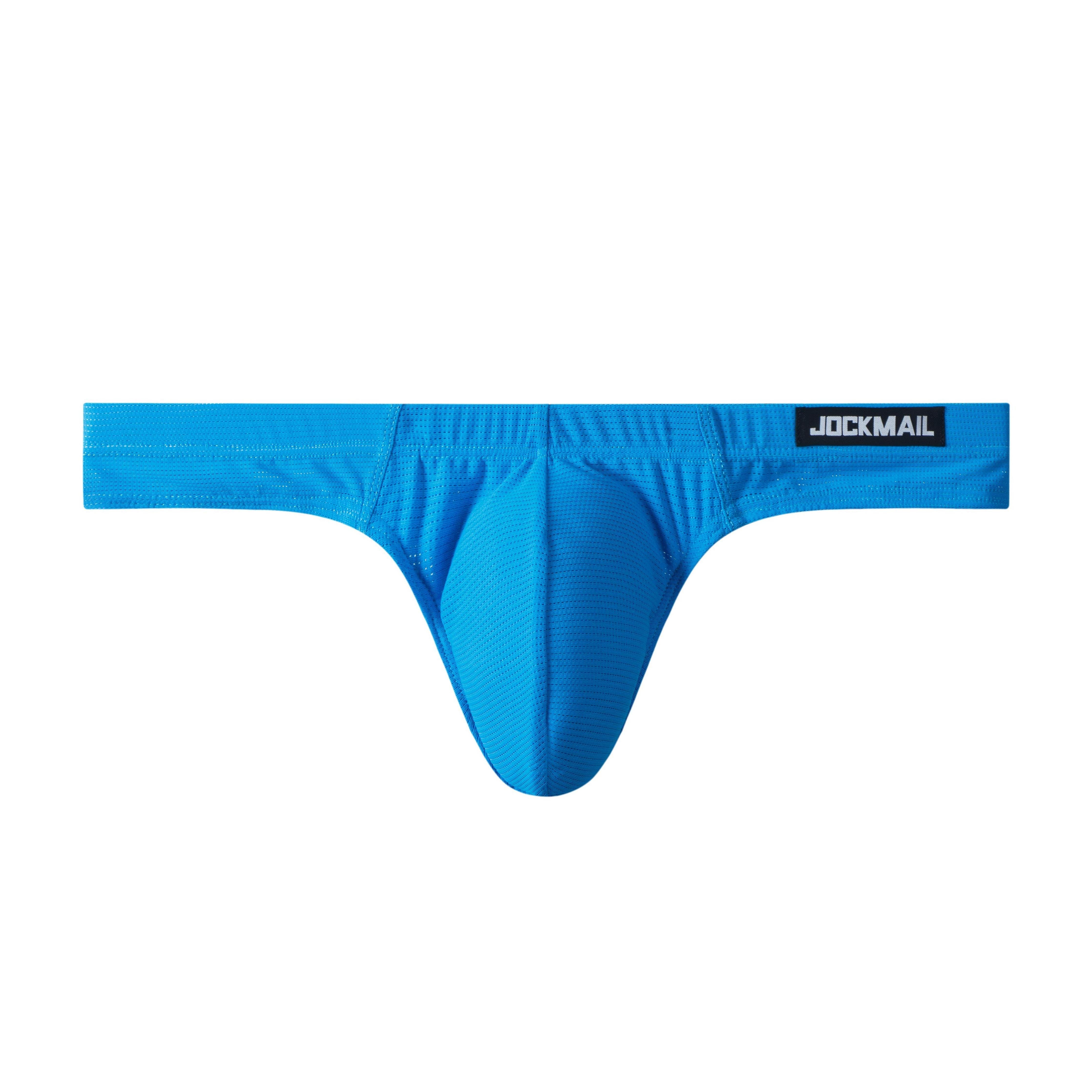 Men's Jockmail JM296 - Monochromatic Mesh Thong - JOCKMAIL