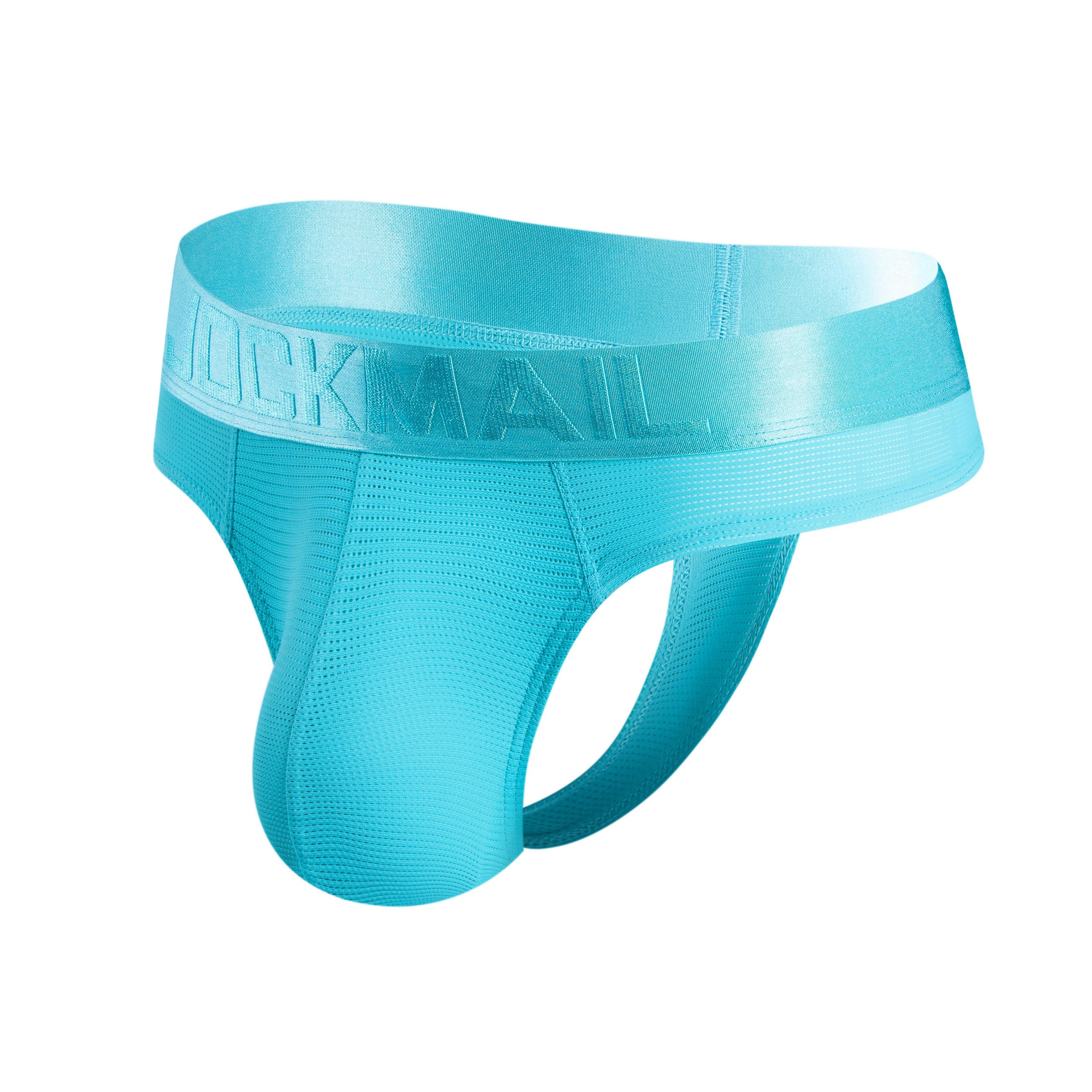 Men's Jockmail JM297 - Monochromatic Mesh Thong - JOCKMAIL