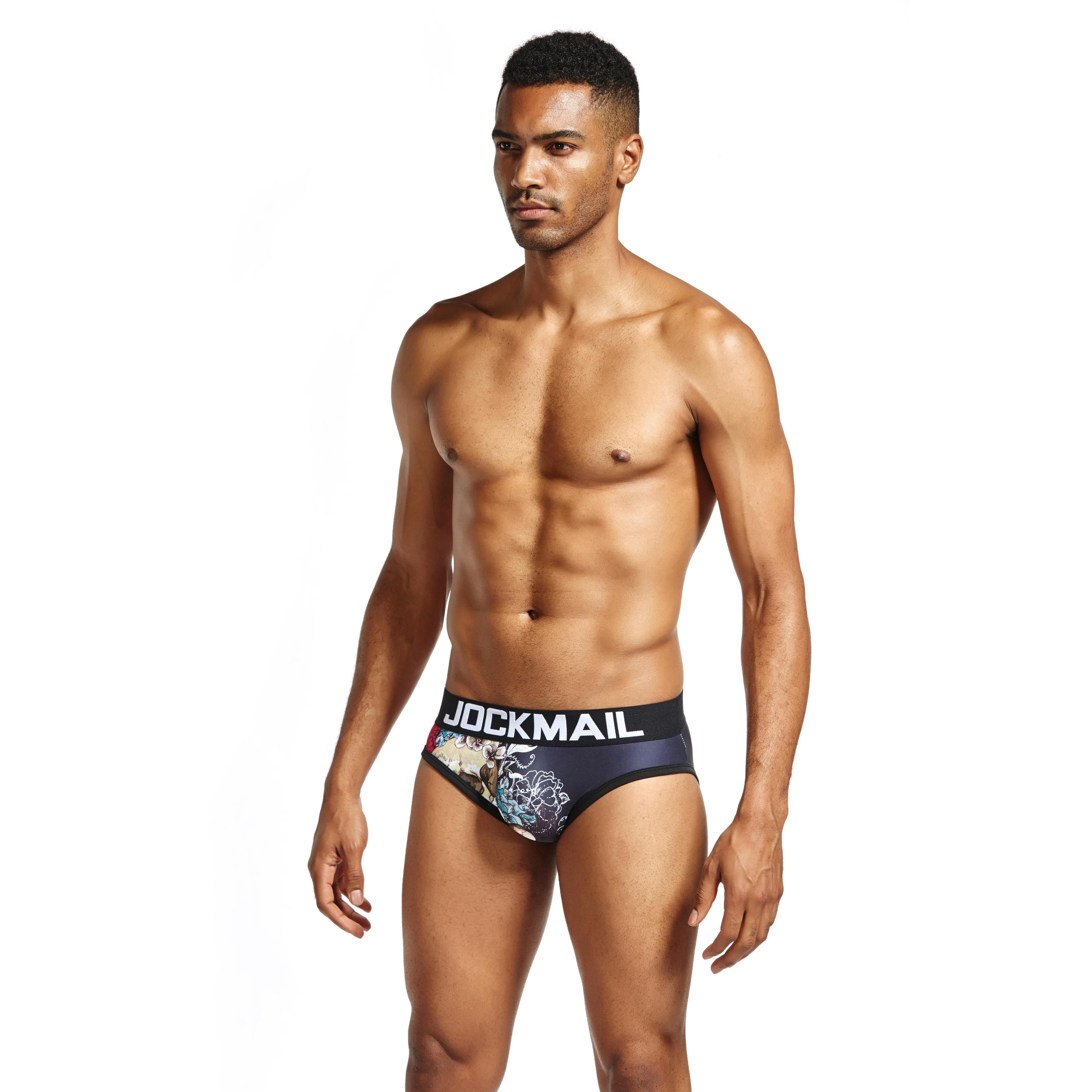 Men's JOCKMAIL JM324 - FLOWER BRIEF - JOCKMAIL