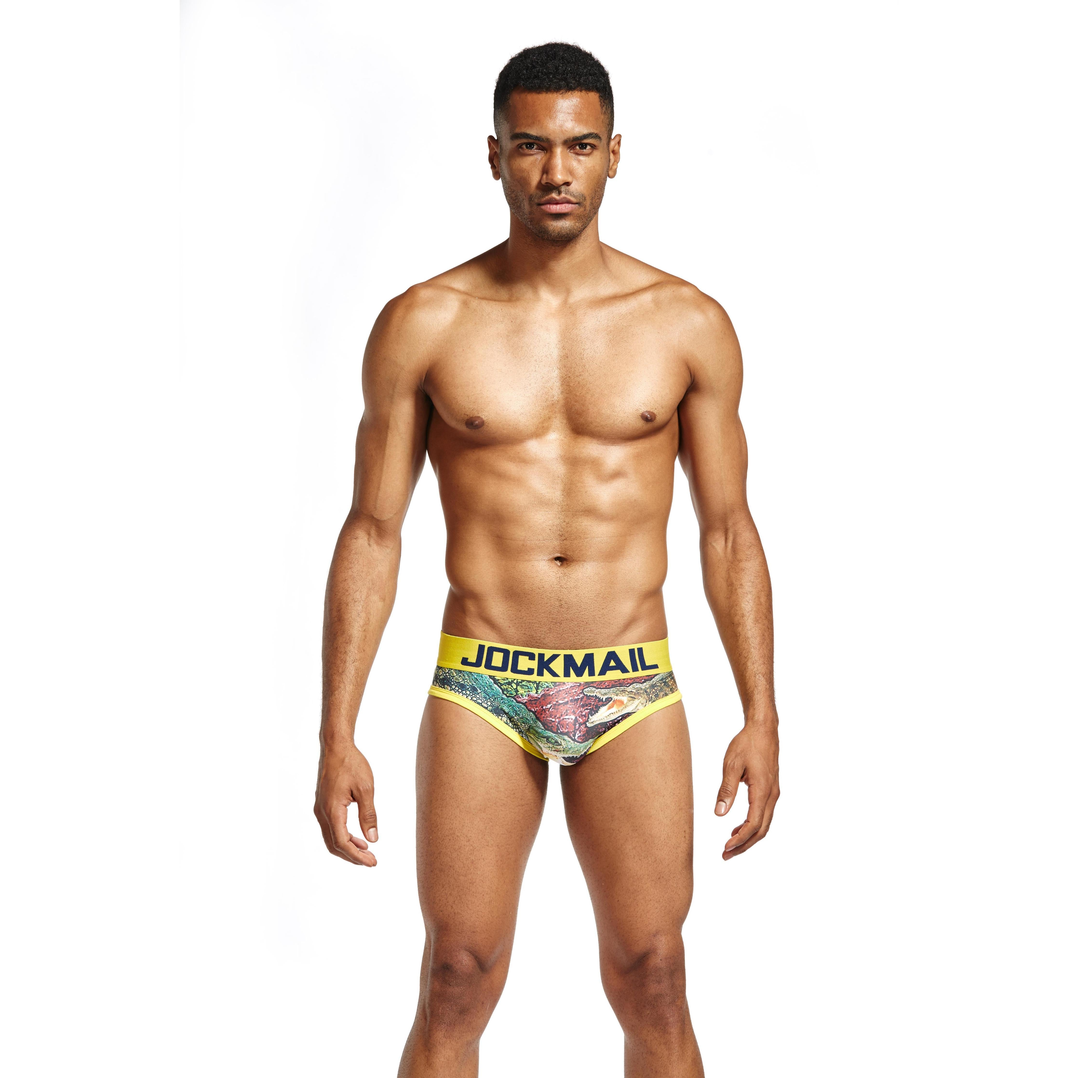 Men's JOCKMAIL JM325 Brief - Yellow - JOCKMAIL