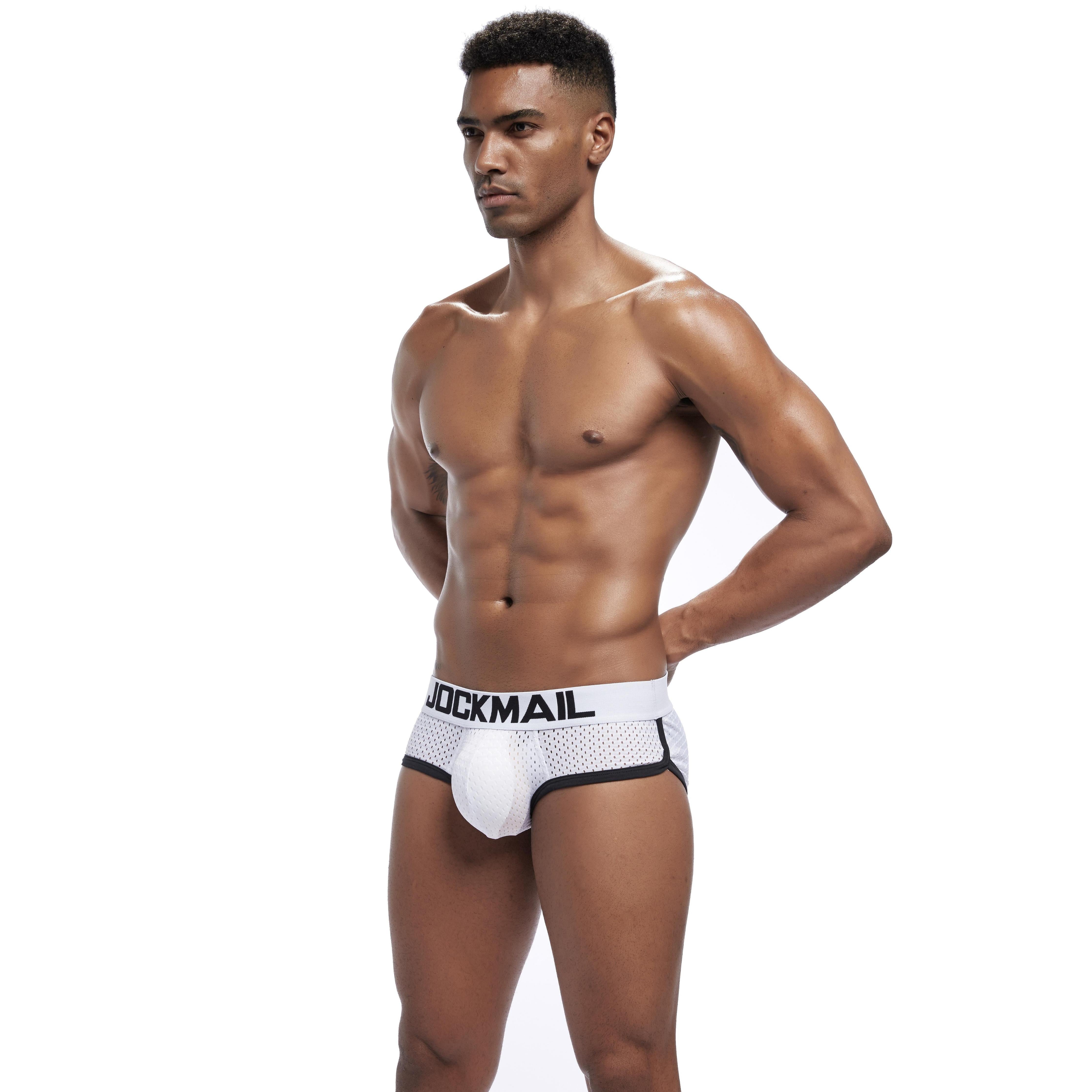 Men's JOCKMAIL JM346 Brief - Black - Navy - White - JOCKMAIL