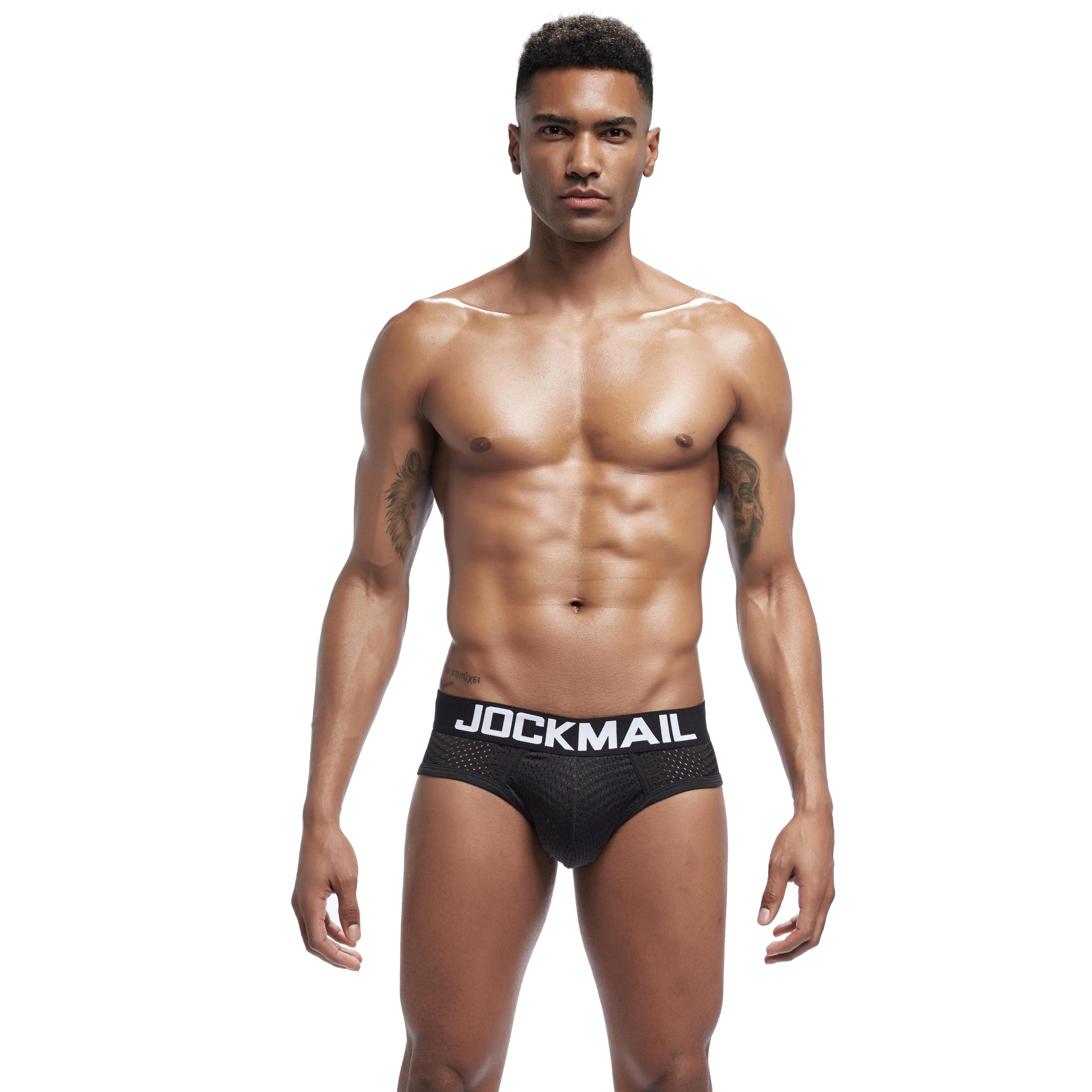 Men's JOCKMAIL JM352 Brief - Black - Navy - Red - White - JOCKMAIL