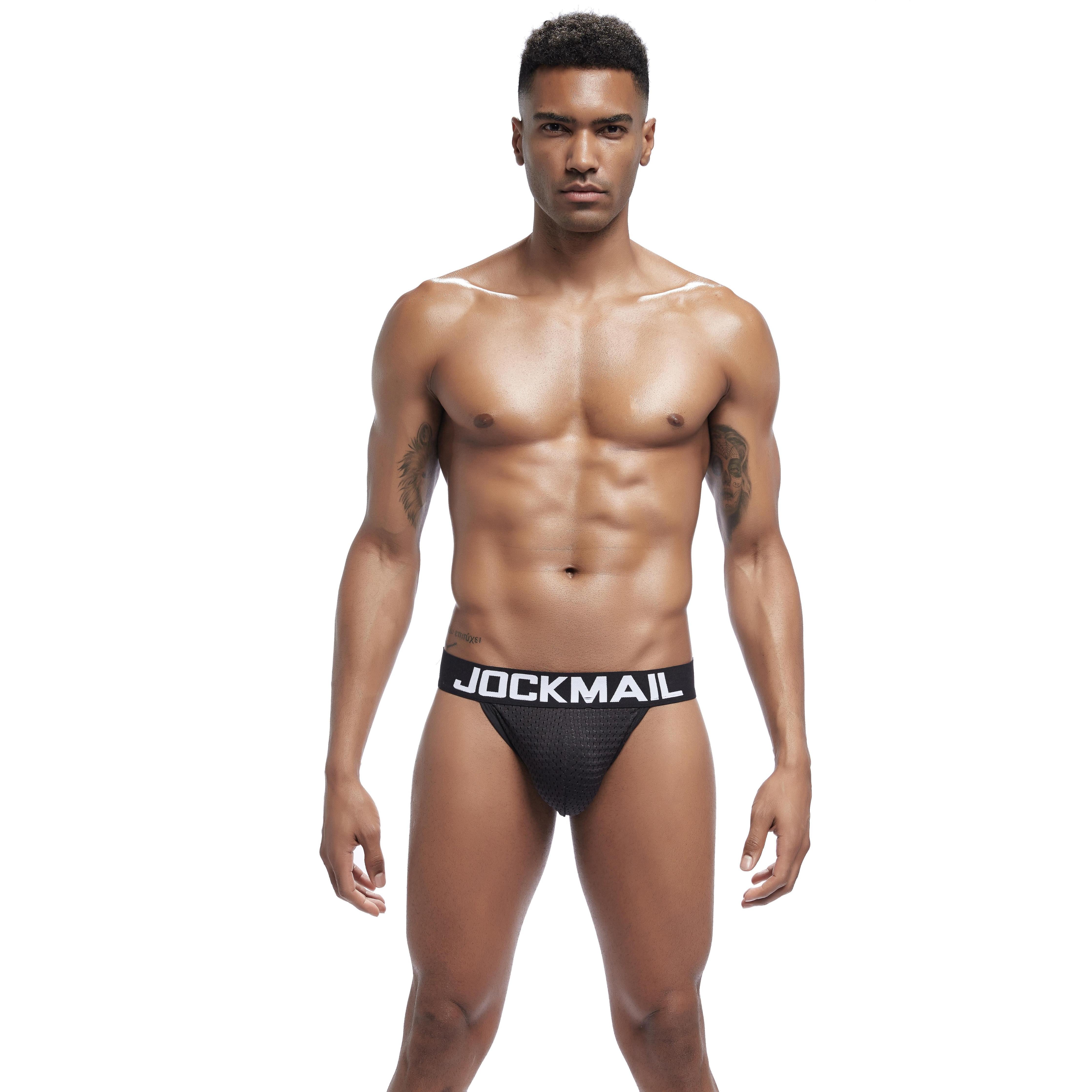 Men's JOCKMAIL JM353 - Full Mesh Brief - JOCKMAIL