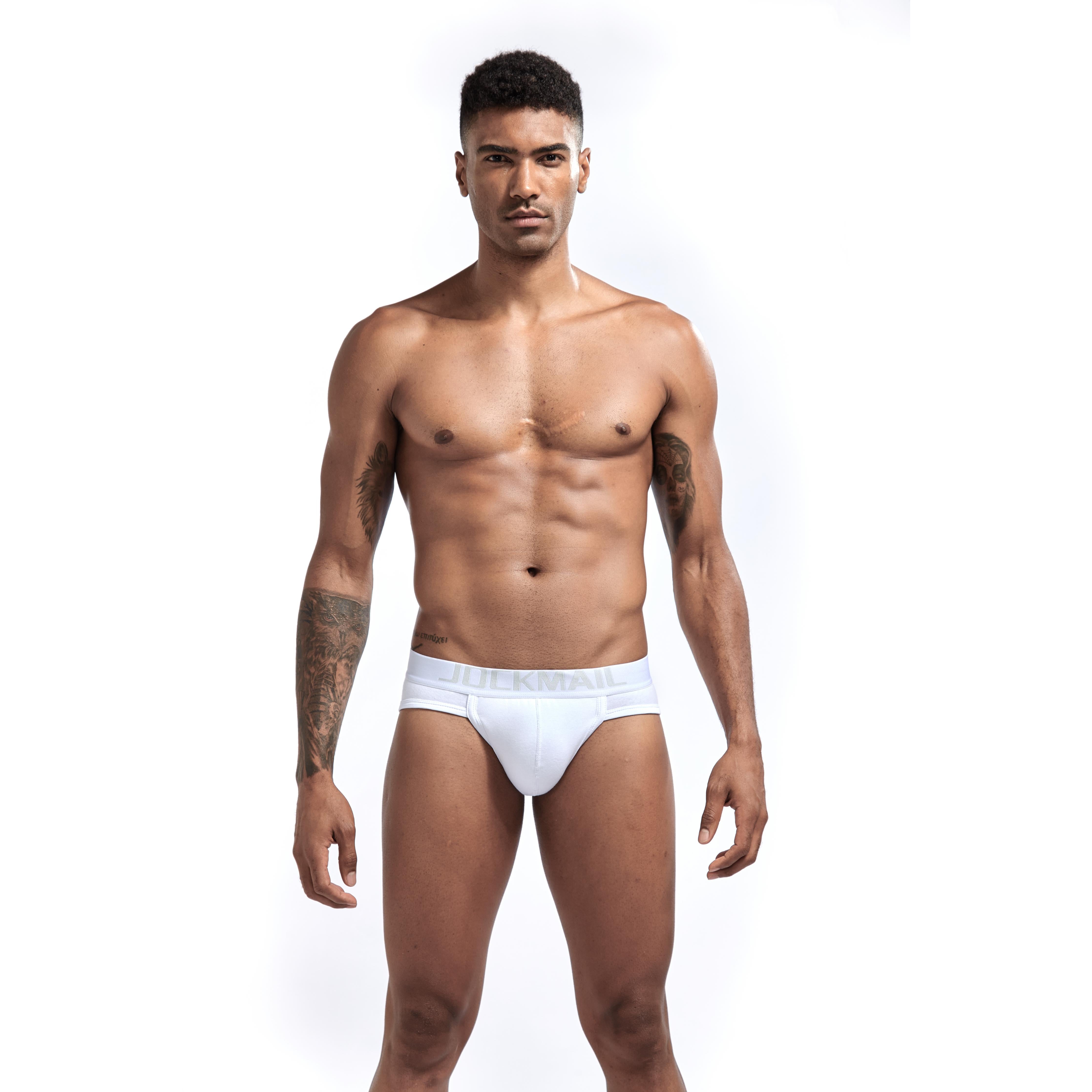 Men's JOCKMAIL JM360 Brief - Black - Grey - White - JOCKMAIL