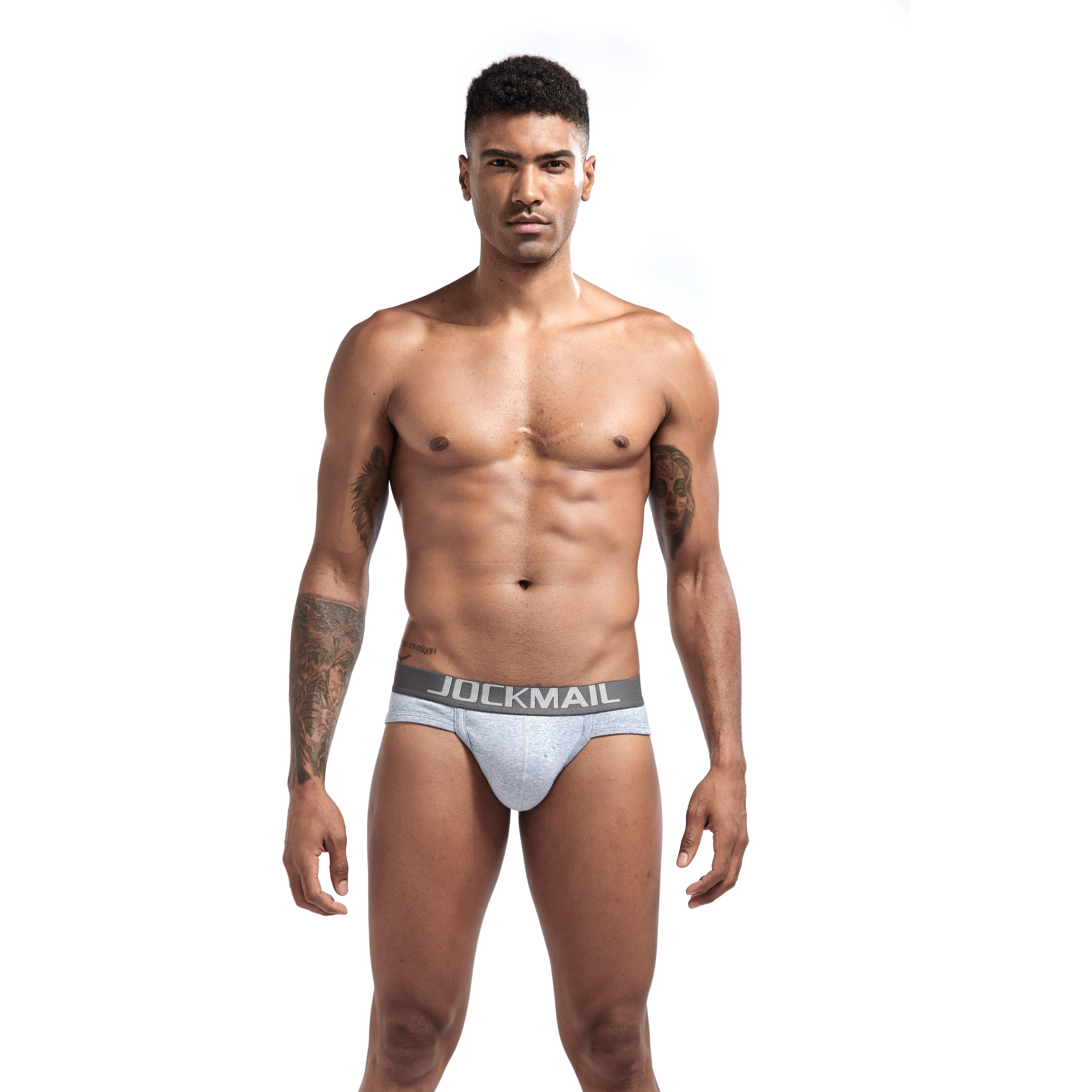 Men's JOCKMAIL JM360 Brief - Black - Grey - White - JOCKMAIL