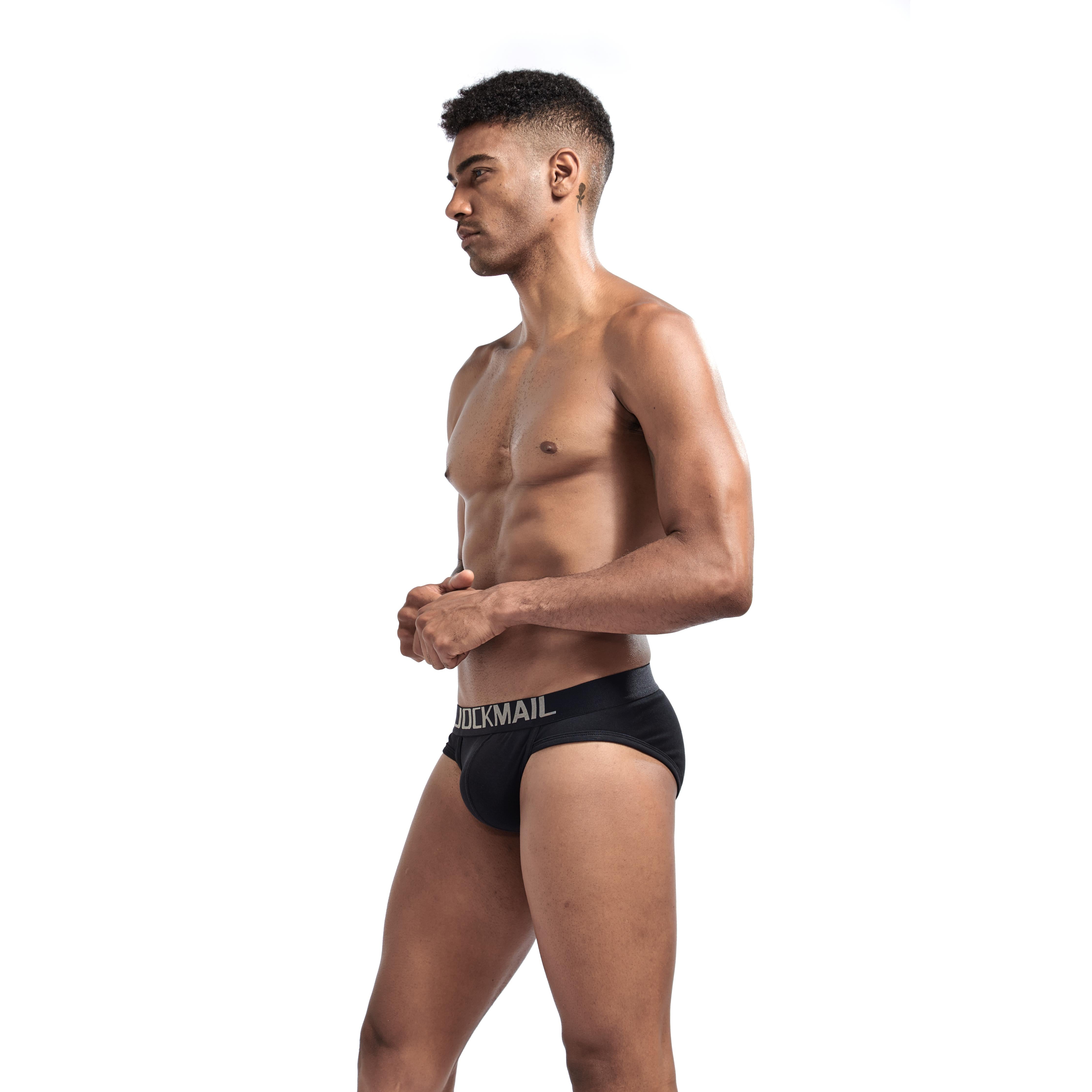 Men's JOCKMAIL JM360 Brief - Black - Grey - White - JOCKMAIL