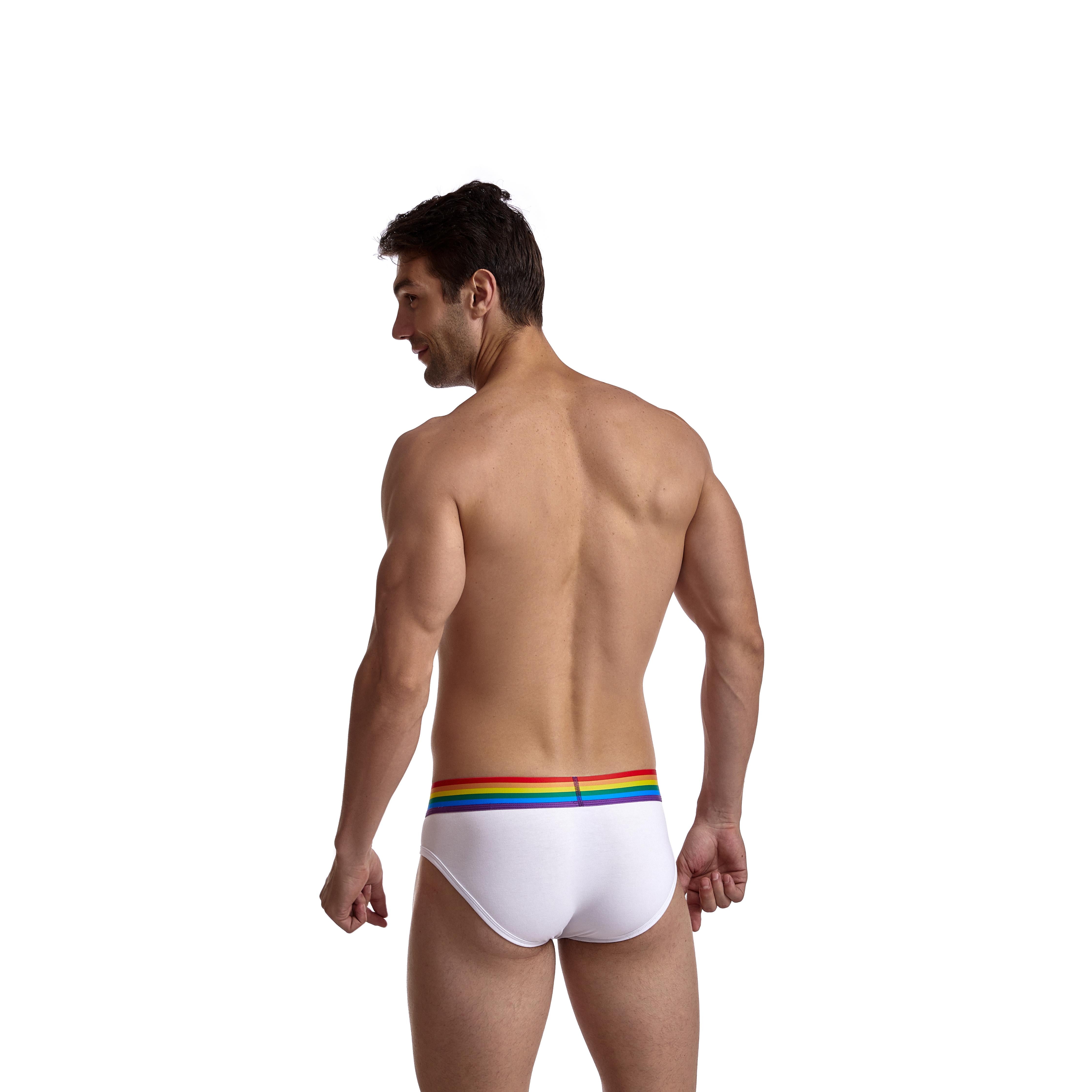 Men's JOCKMAIL JM371 Brief - Black - White - JOCKMAIL