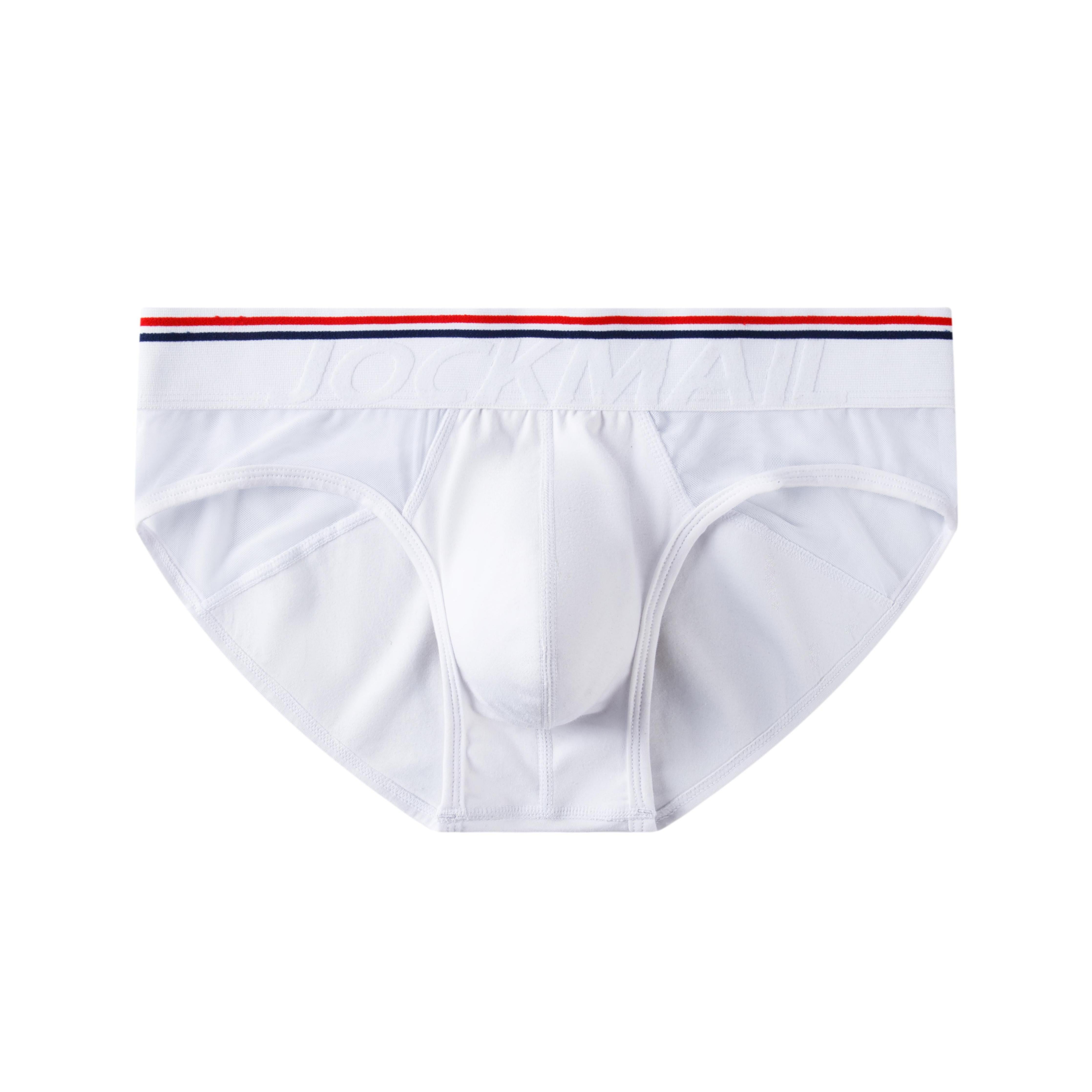 Men's JOCKMAIL JM377 - See Through Monochromatic Lined Brief - JOCKMAIL