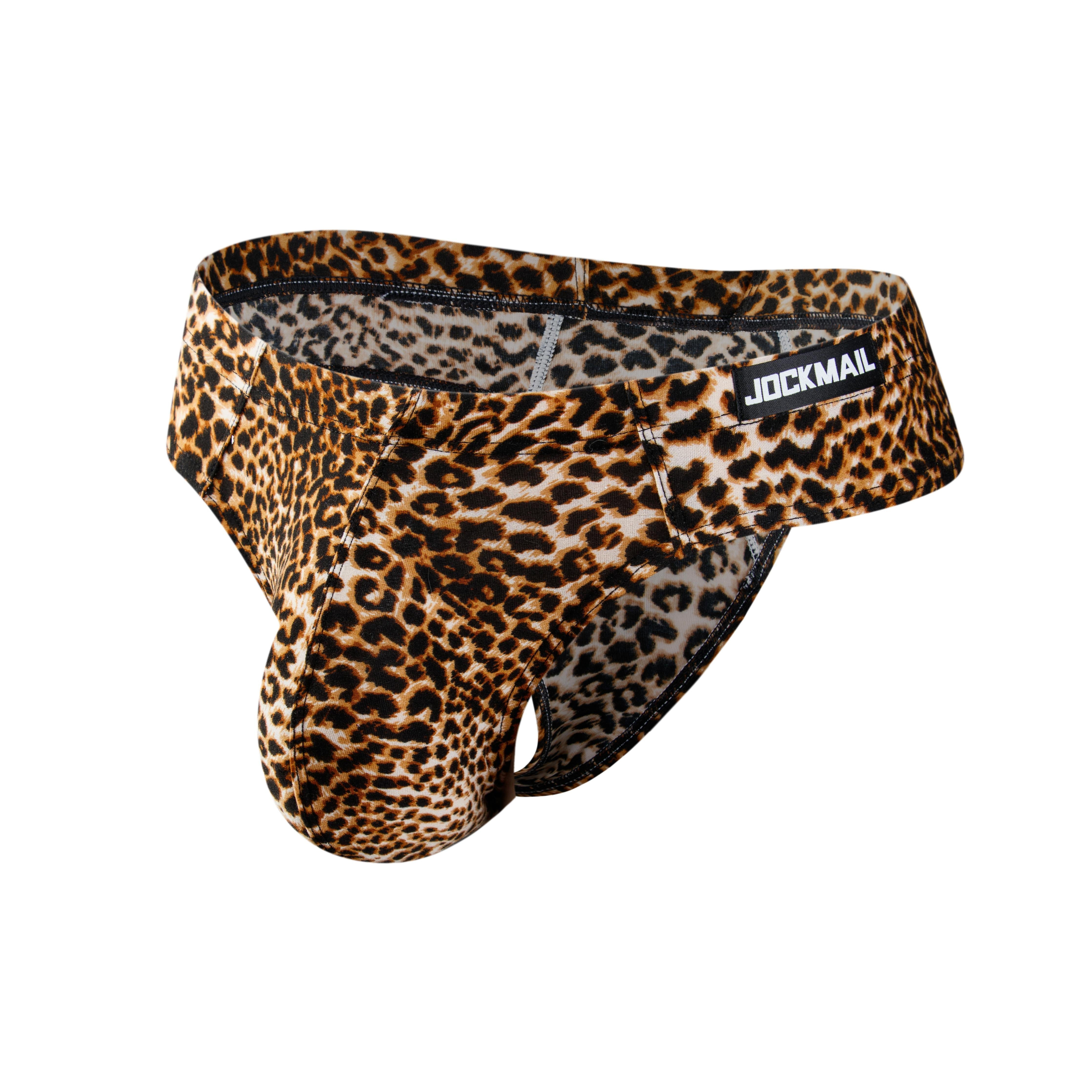 Men's JOCKMAIL JM395 - Leopard/Snake Skin Thong - JOCKMAIL